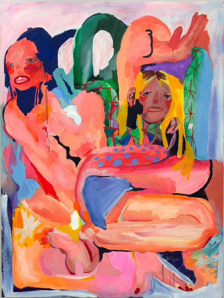Impact III (2022) 63"x48" acrylic on canvas