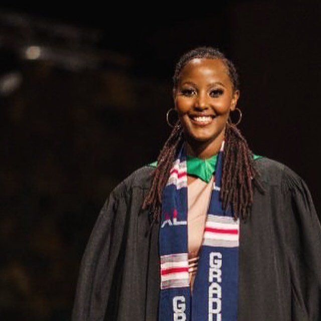 We want to wish Christelle, Gashora Girls Academy 2018, graduate on her recent graduation from from Glasgow Caledonian University and The African Leadership University in Mauritius.  She received her BSc in Entrepreneurial Leadership.
She shares, &ld
