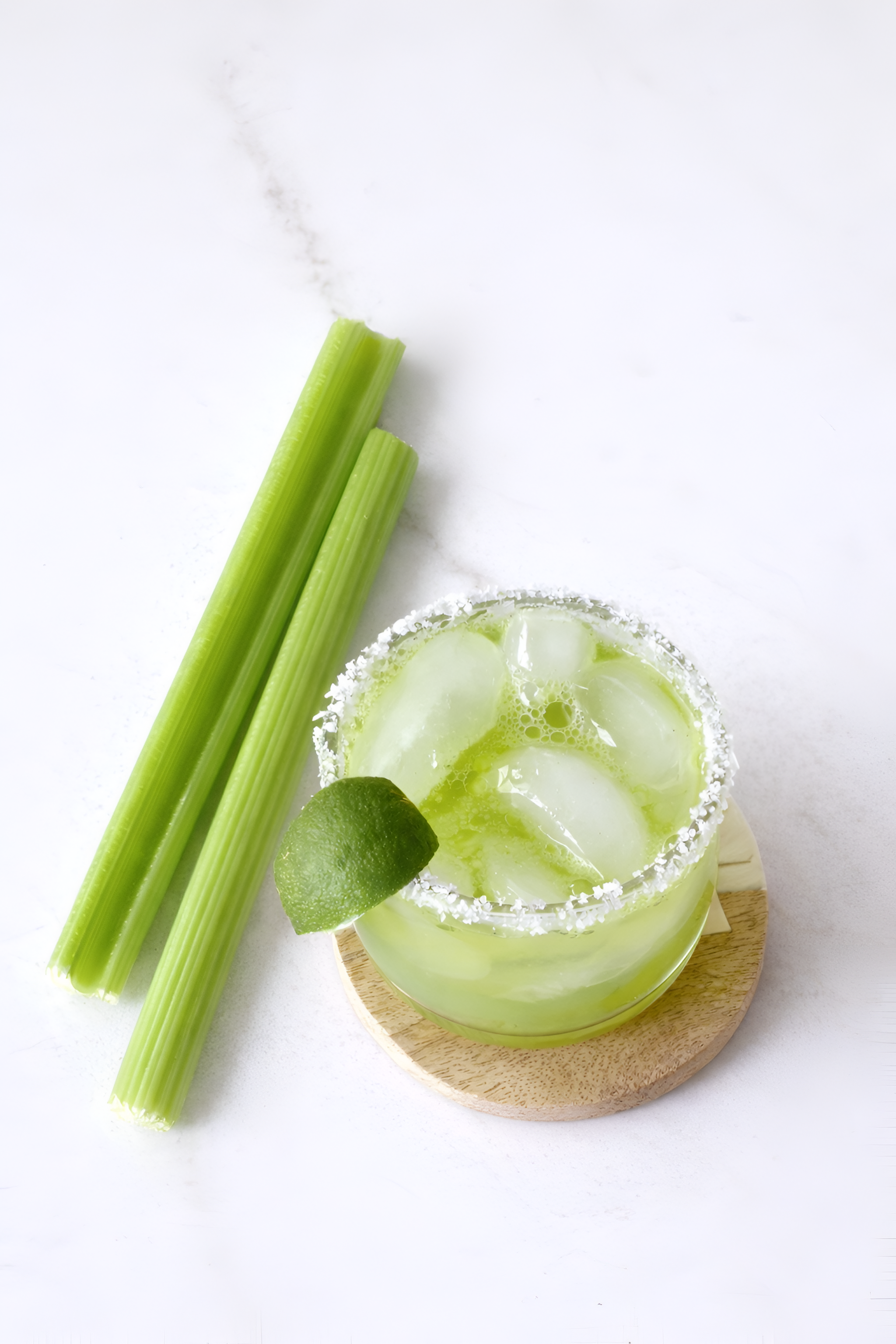 Celery Citrus Mocktail (Healthy Non-Alcoholic Margarita) 