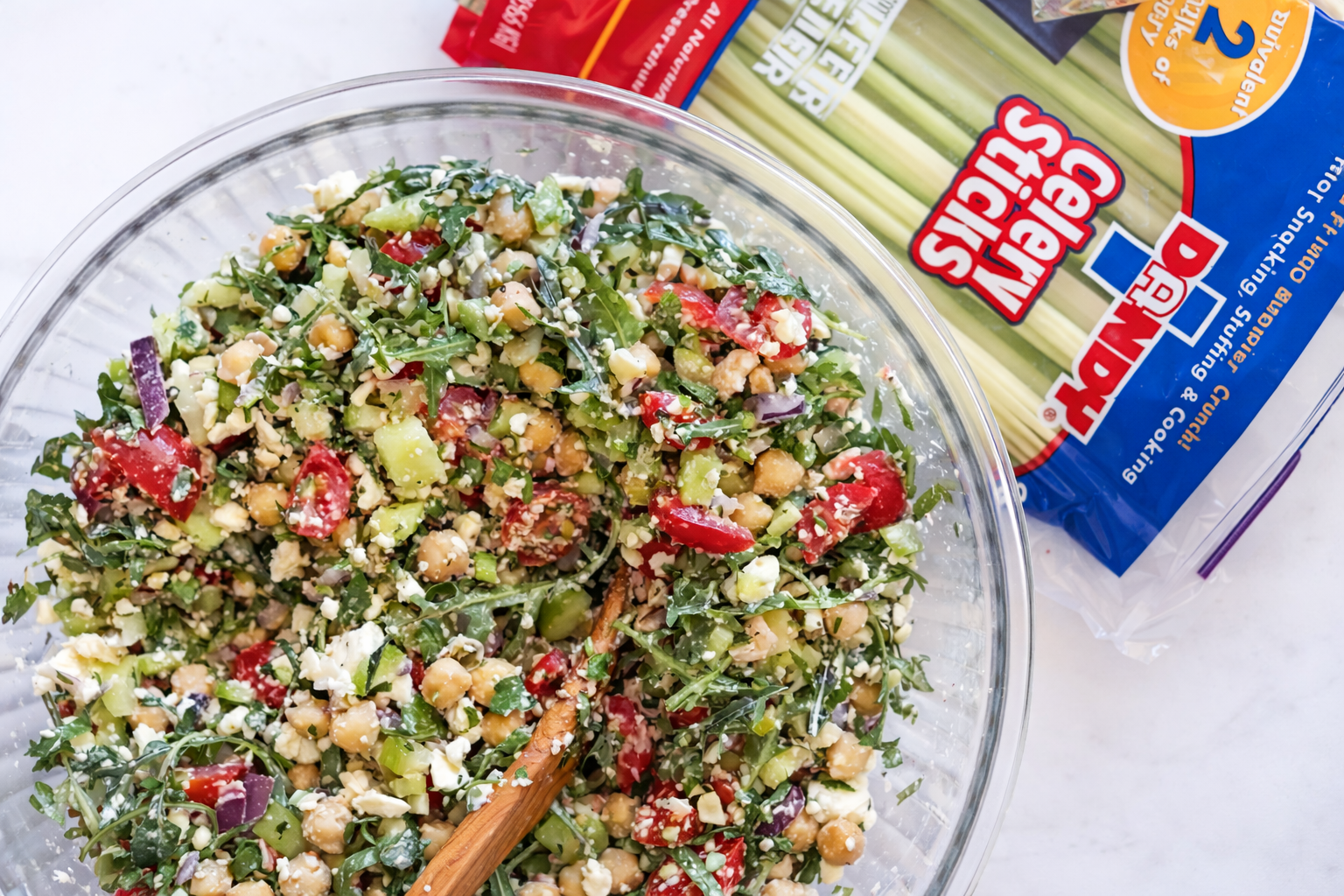 The Digestion-Friendly Mediterranean Dense Chickpea Celery Salad