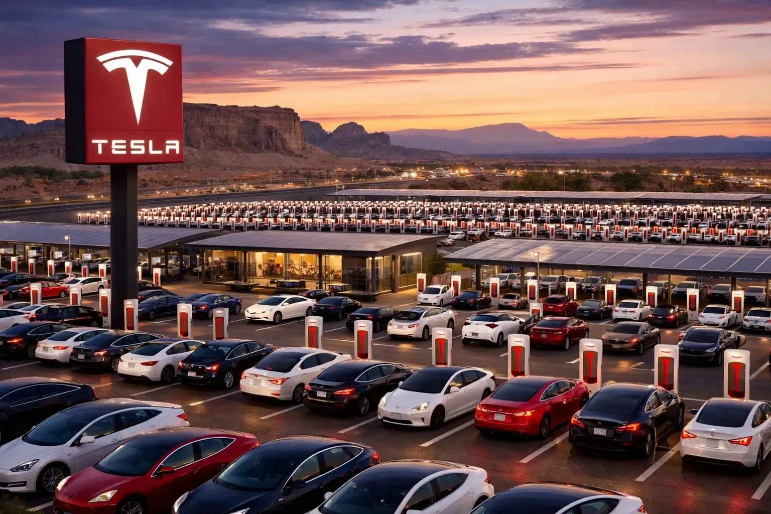Tesla's Quiet Infrastructure Revolution: Off-Grid Chargers, Business Charging, and the AI Chip Moonshot