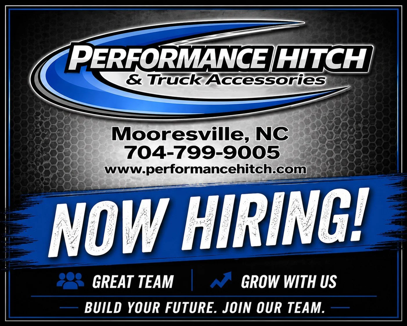 We are looking for an experienced Shop Mechanic / Installation Technician to join our team in Mooresville, NC. If you have strong automotive aftermarket experience and can hit the ground running, we want to hear from you: performancehitch.com/careers