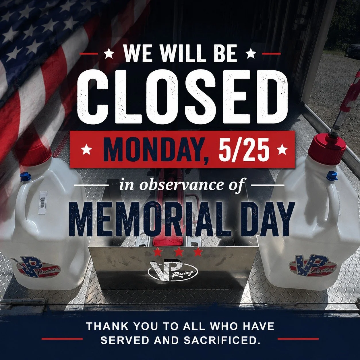 Our shop will be closed on Monday, 5/25 in observance of Memorial Day. We hope everyone has a safe and restful holiday weekend as we honor those who served 🇺🇸