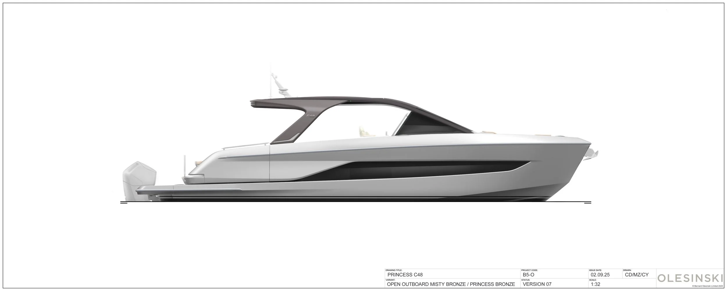 Princess_C48-open-profile-outboard-optional-sprayed-canopy-legs-and-top.jpg