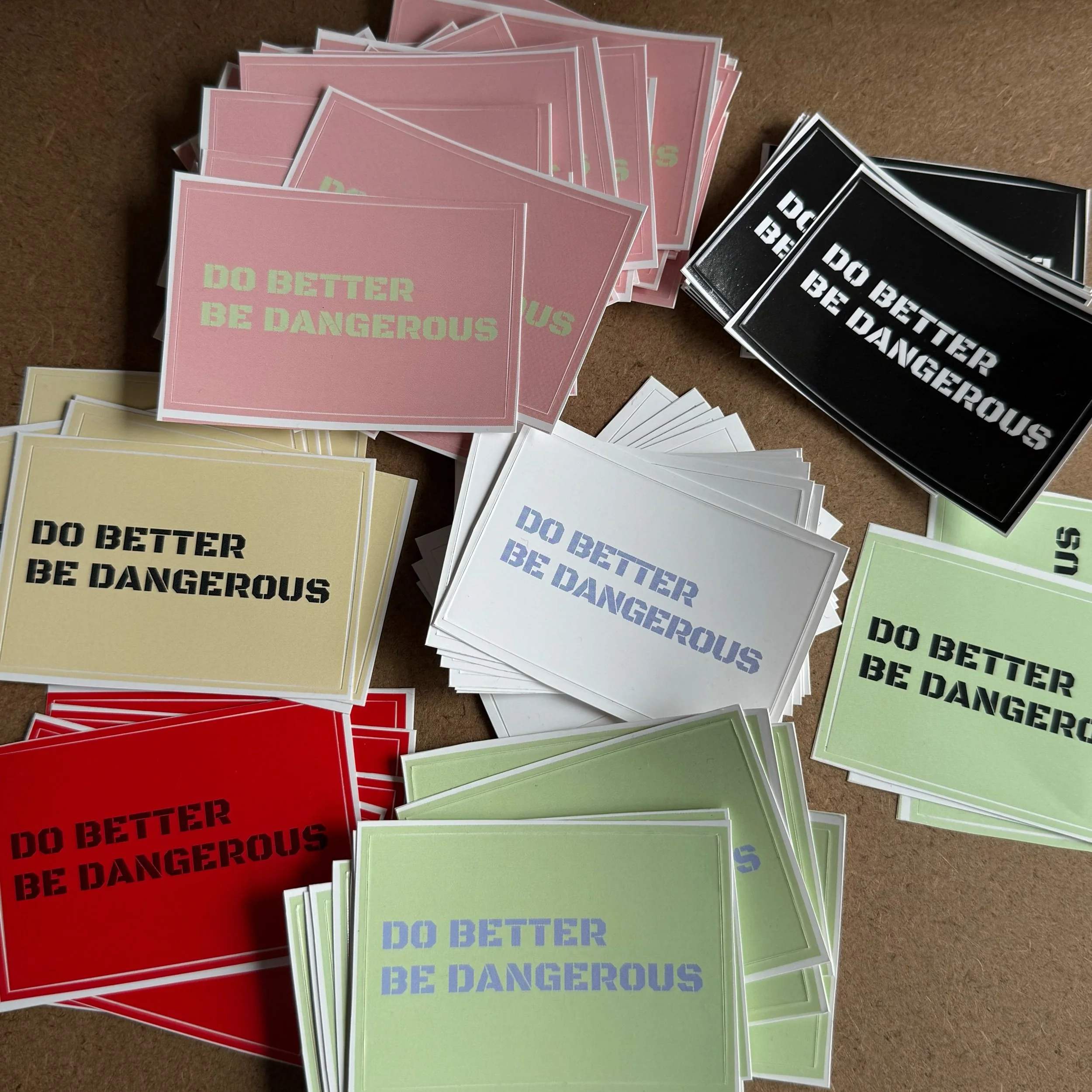 DO BETTER STICKERS
