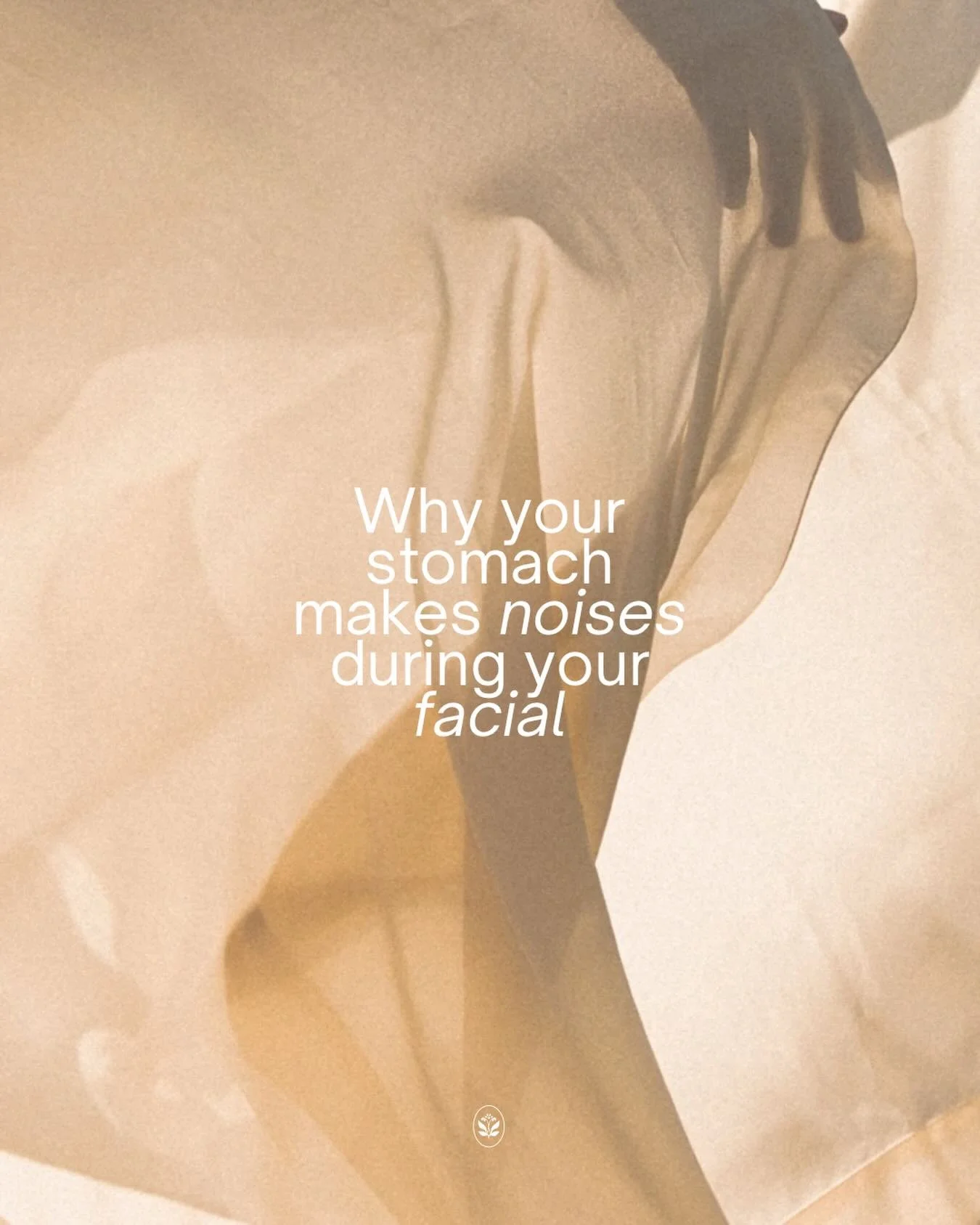 🤲🏼🫧 Ever wonder why your stomach starts talking during your facial? 

That&rsquo;s your vagus nerve doing its thing!

At Wildflower Skin, our treatments activate your parasympathetic nervous system &mdash; the rest + digest state. When this happen