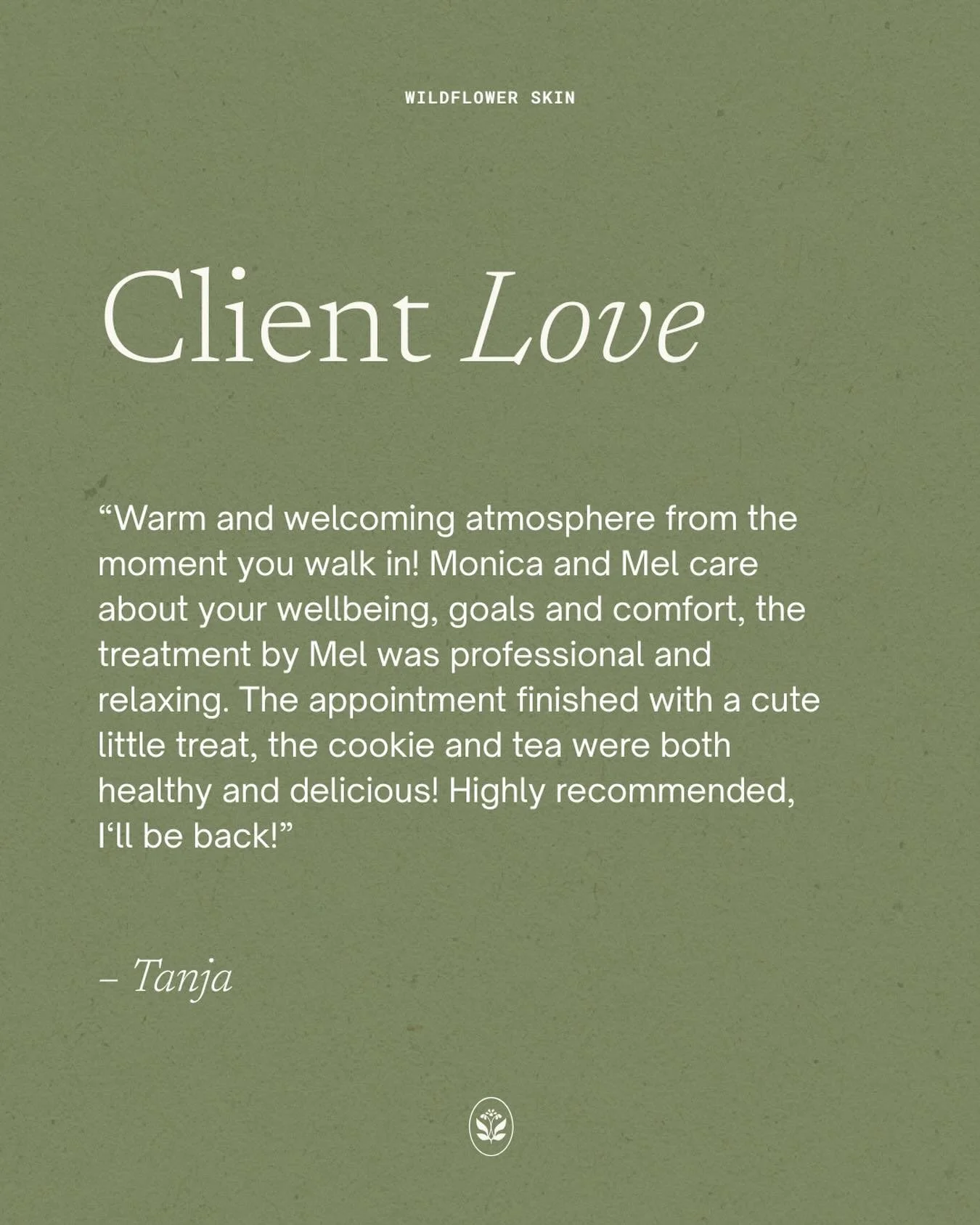 So grateful for our lovely clients🤍 Thank you for trusting us with your skin and wellness&mdash;your words truly mean the world.