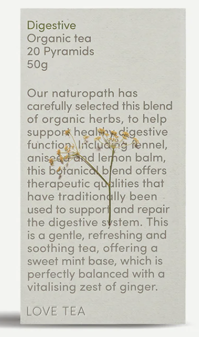 Love Tea Digestive Pyramid Tea Bags