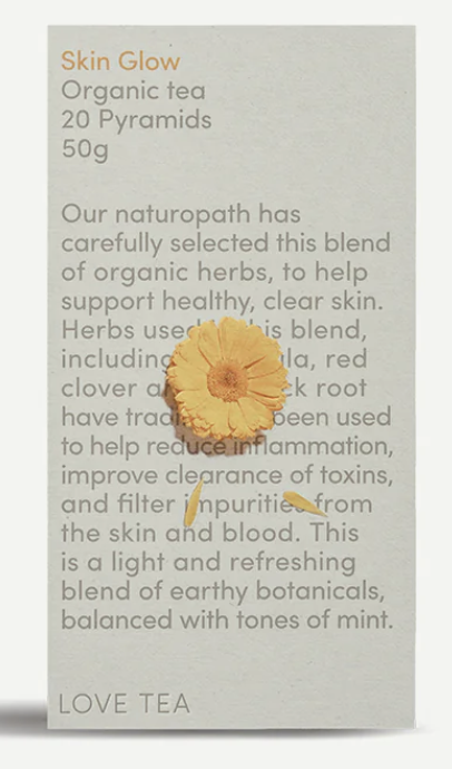 Love Tea Skin Glow Pyramid Tea Bags