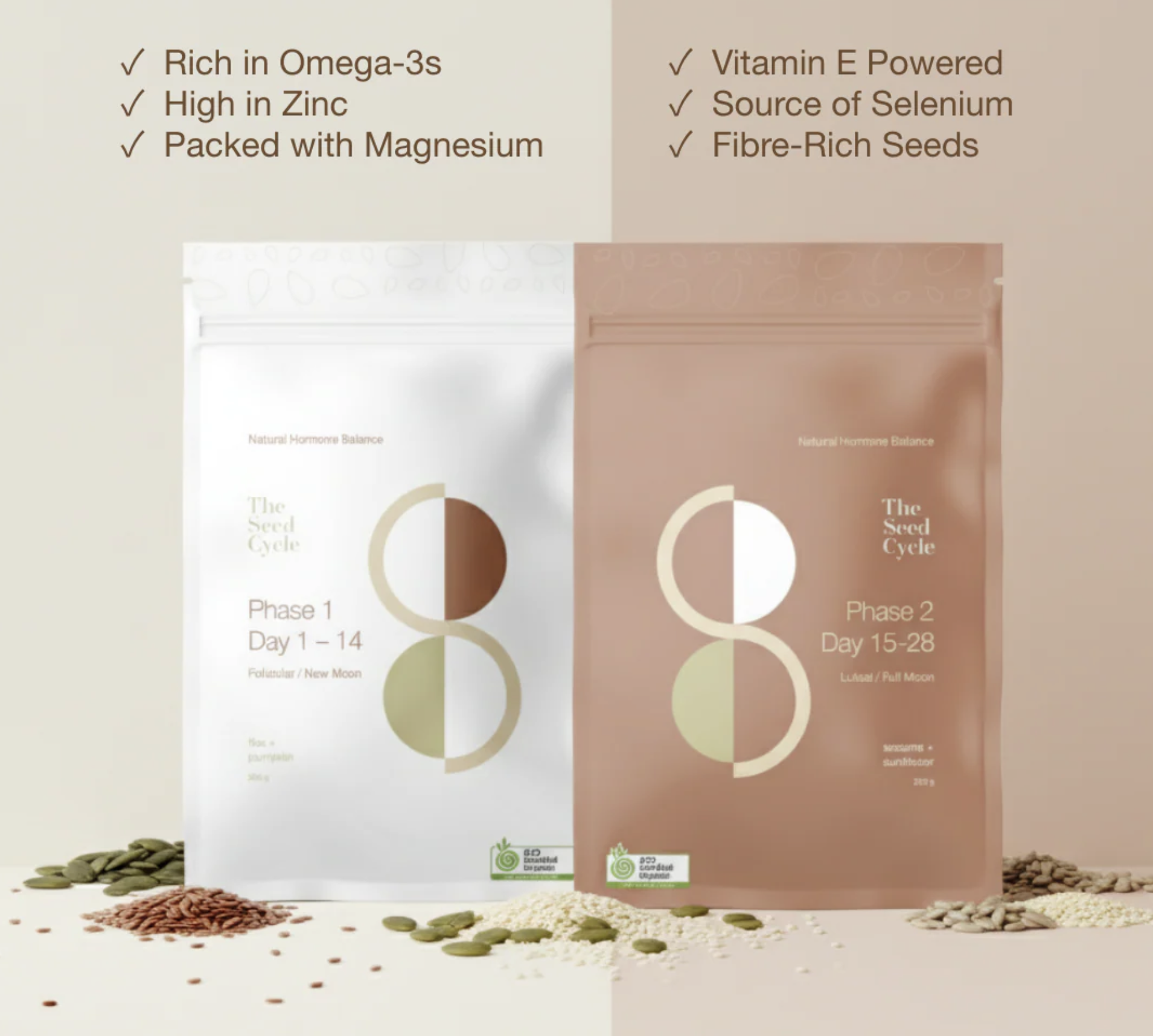 The Seed Cycle 1 Month Refill Dual Pouch