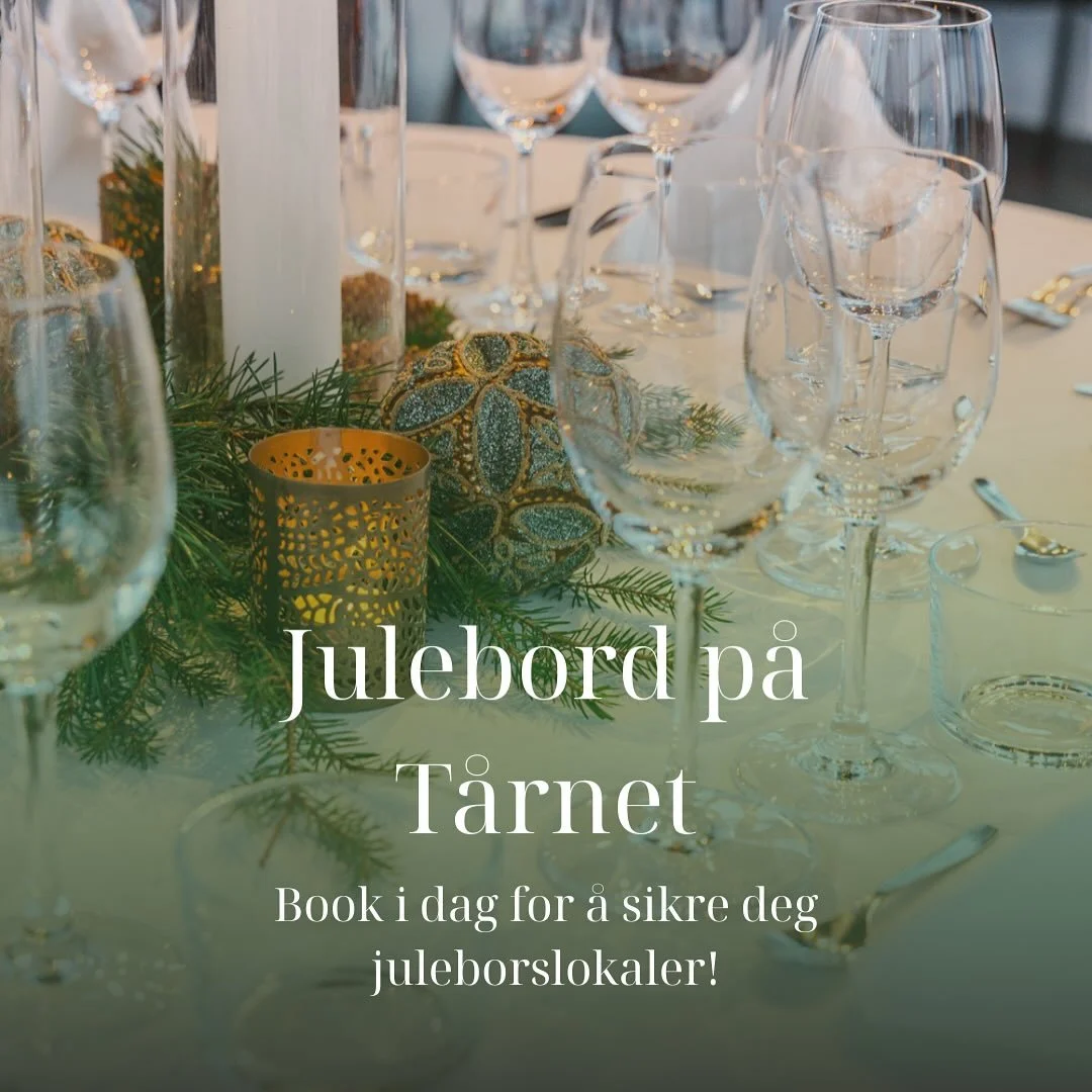 Julebordsesongen n&aelig;rmer seg!❤️
Og plassene fylles raskt!✨
Sikre dere ett julebord med utsikt, stemning og god mat p&aring; T&aring;rnet Kulturarena🎄