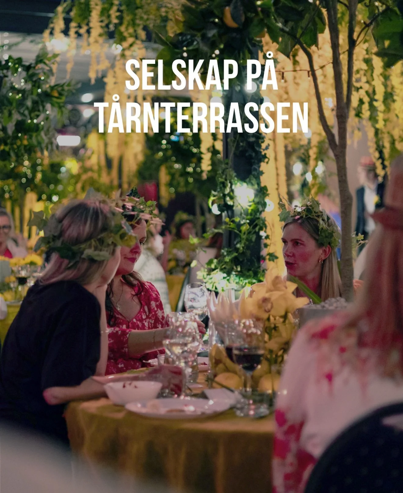 Skal du arrangere selskap? ✨
Hos T&aring;rnet er det nesten bare fantasien som setter grensene. Vi tilpasser kvelden etter dine &oslash;nsker &ndash; enten du vil ha laidback vibes, stor feiring eller noe midt imellom ✨

Du kommer med id&eacute;ene, 