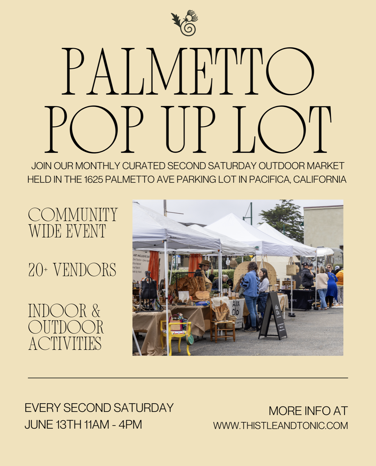 Second Saturday - Palmetto Pop Up Lot