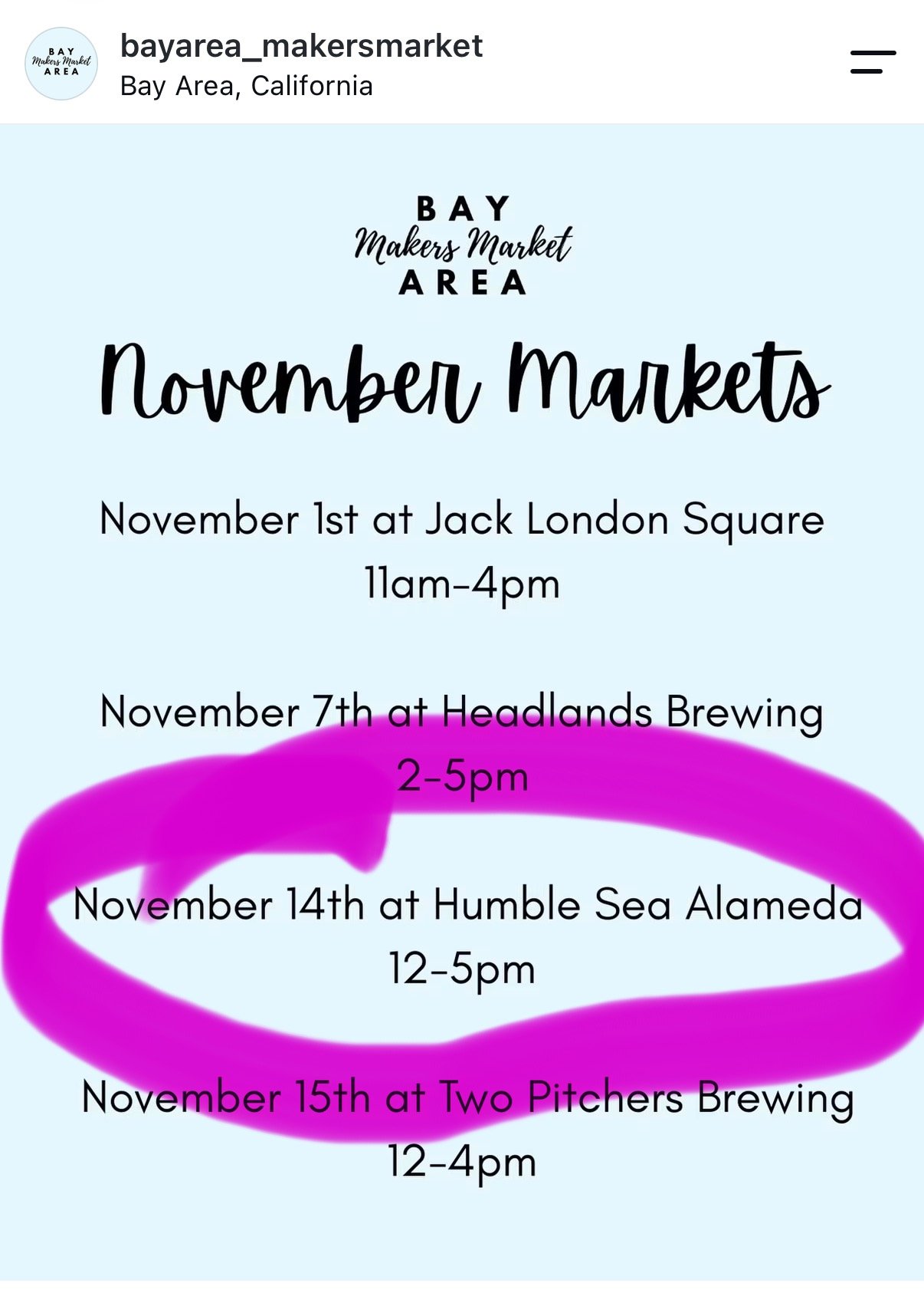 Bay Area Makers Market