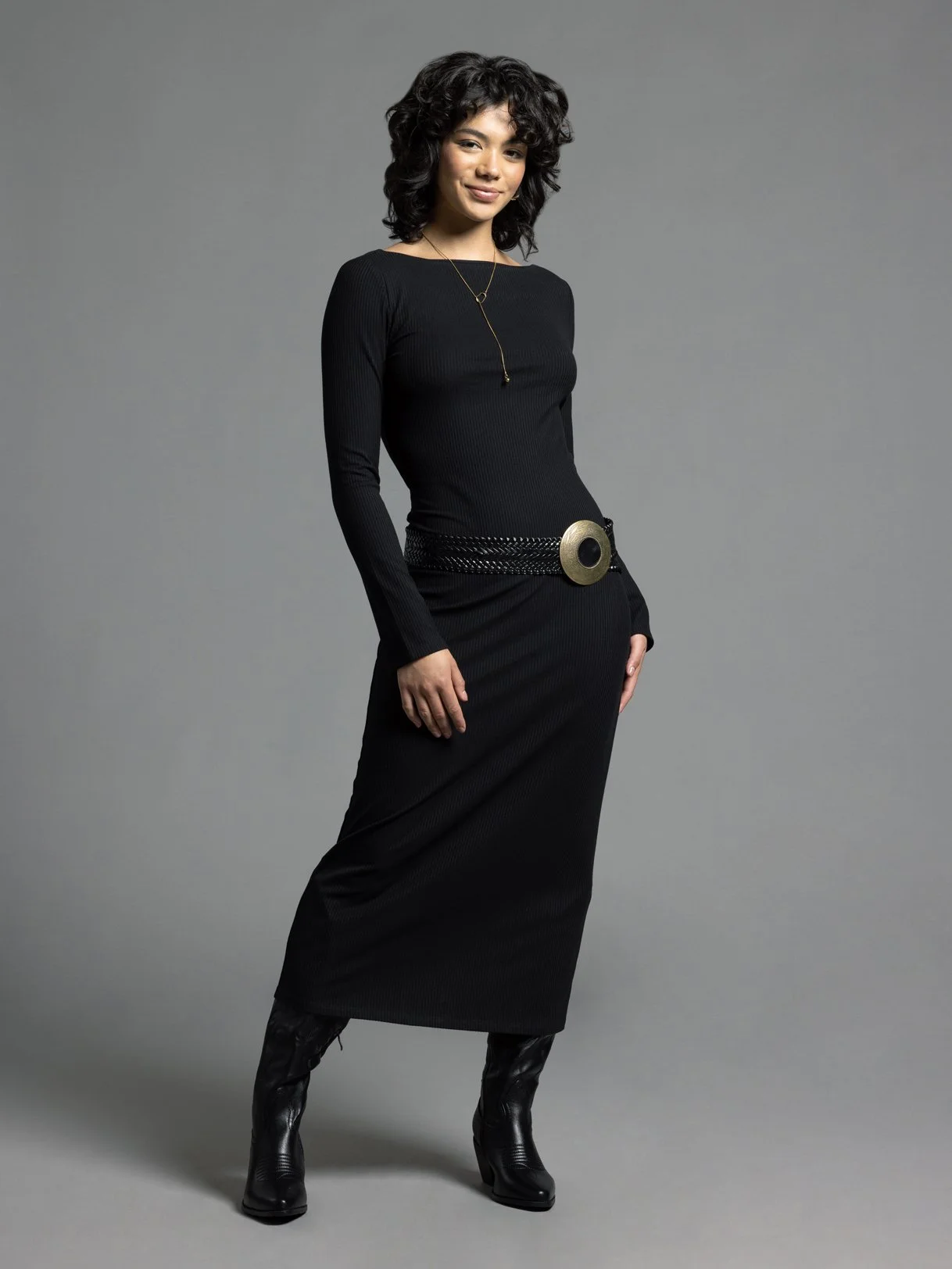 WKNDLA_FW24_JULY_ANGELINA DRESS - BLACK_D1350TSWK_1.jpg