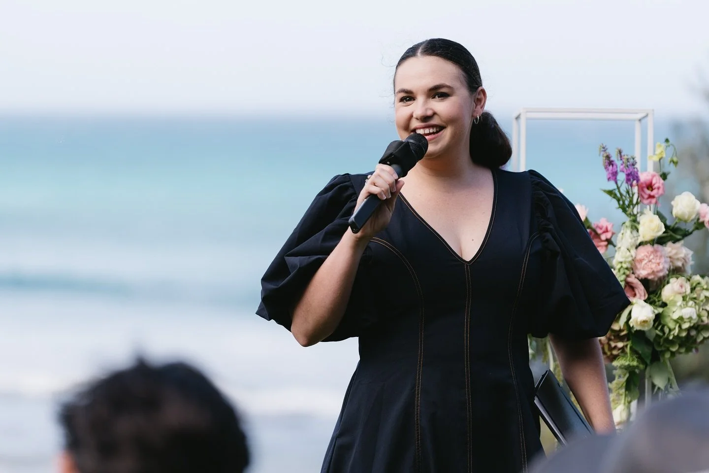 Deep in the love bubble at M & P’s wedding, tissues at the ready, hearts open, and eyes doing that teary thing they do when love’s the main event. π€β¨ 
Captured by @soulflareweddings 
—— 
Wedding celebrant and MC 
www.lo