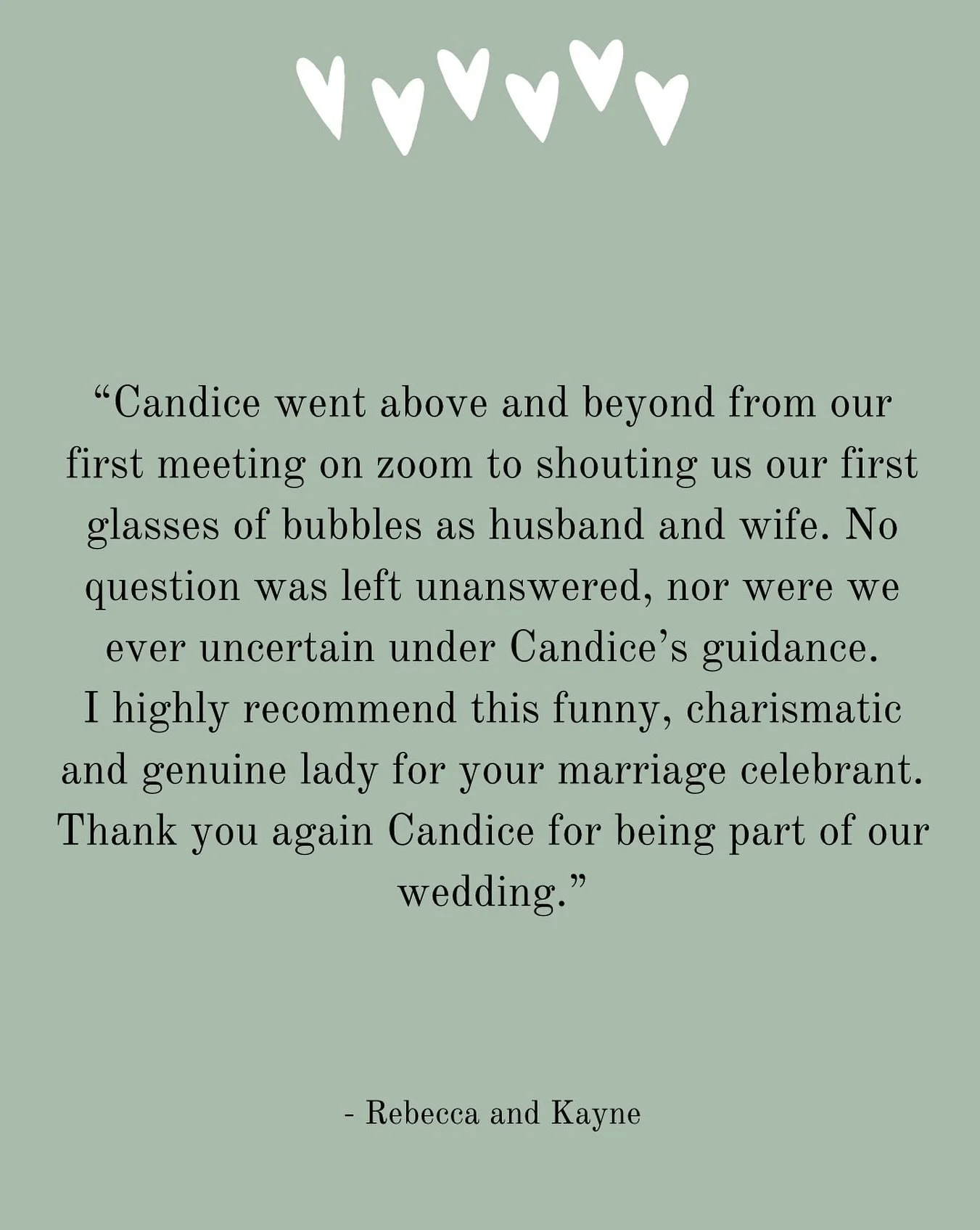 🤍 Testimonial love from Rebecca and Kayne 🤍

Married at a cinema and absolutely nailed making their whole day perfectly them! 

&mdash;&mdash; 
Celebrant and MC 
www.loveagoodwedding.com
&mdash;&mdash; 

#weddingcelebrant #melbourneweddingcelebrant