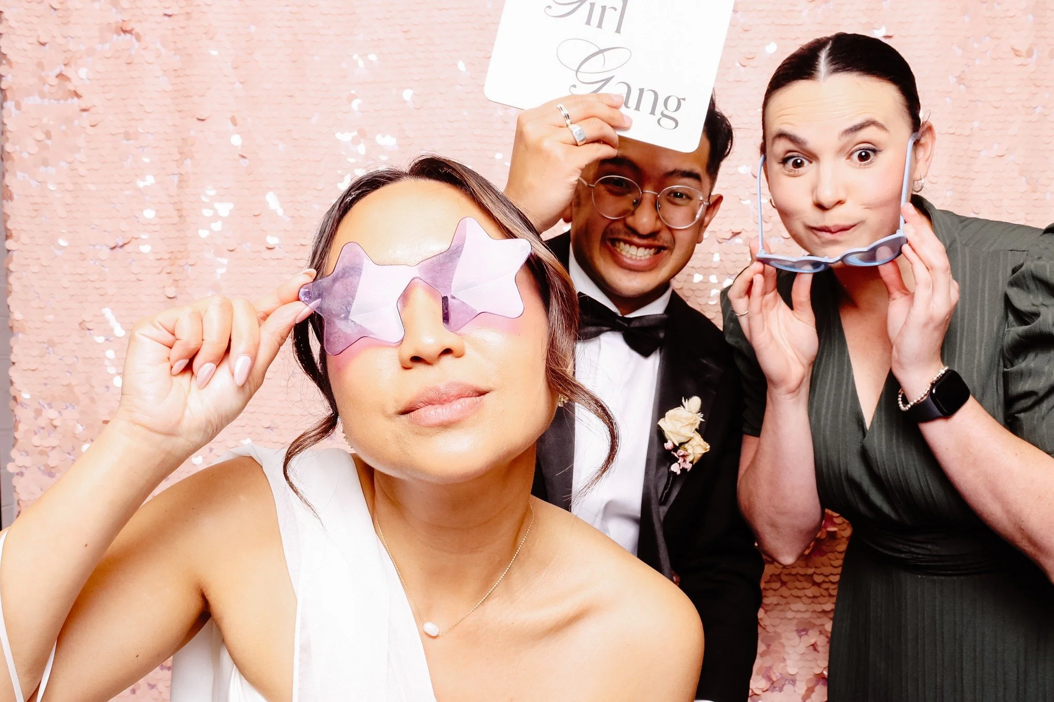 Iconic photo booth moments can always be squeezed into the run sheet. ✨

♡ Photo Booth @boothalicious 
♡ Legends naomiprawiro and @albert_ltn 

--- 
Celebrant and MC 
loveagoodwedding.com
---

 #melbourneweddingplanning #melbournecelebrant #melbourne