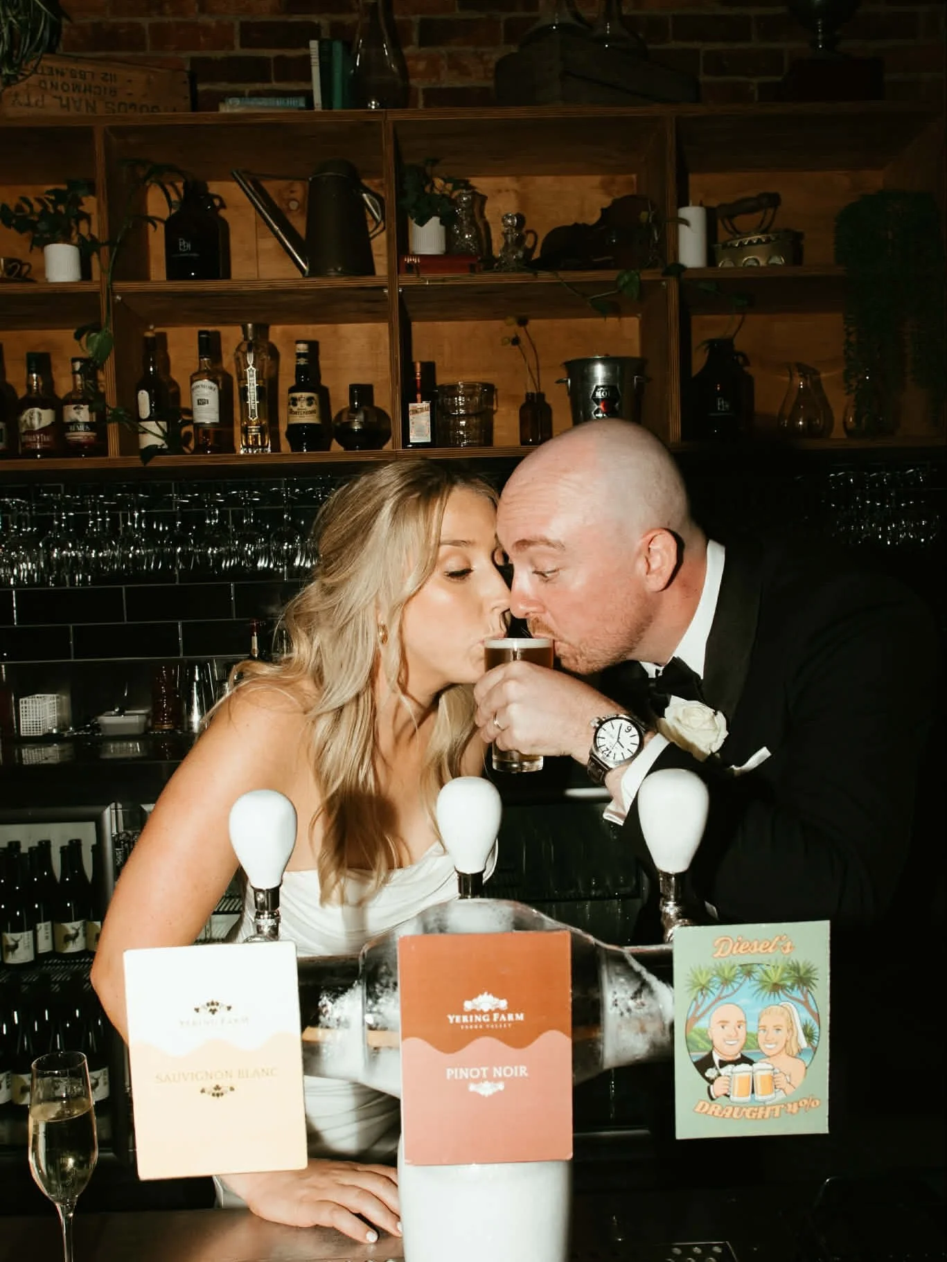 These two said &ldquo;Let&rsquo;s get married and have an absolutely epic afternoon and a bloody good time while doing it!&rdquo; M &amp; D definitely did their big day the right way! 🤍

♡ Photo @rachelmayau 
♡ Video @ellenalouiseweddings 
♡ Legends