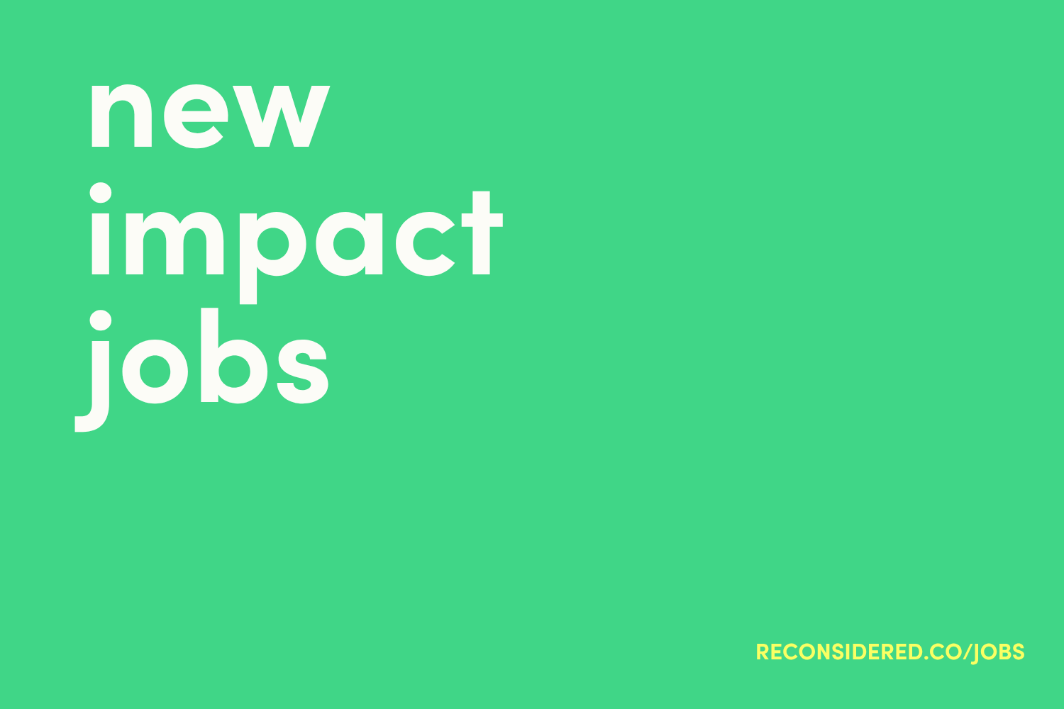 Impact Jobs: 08.28.26