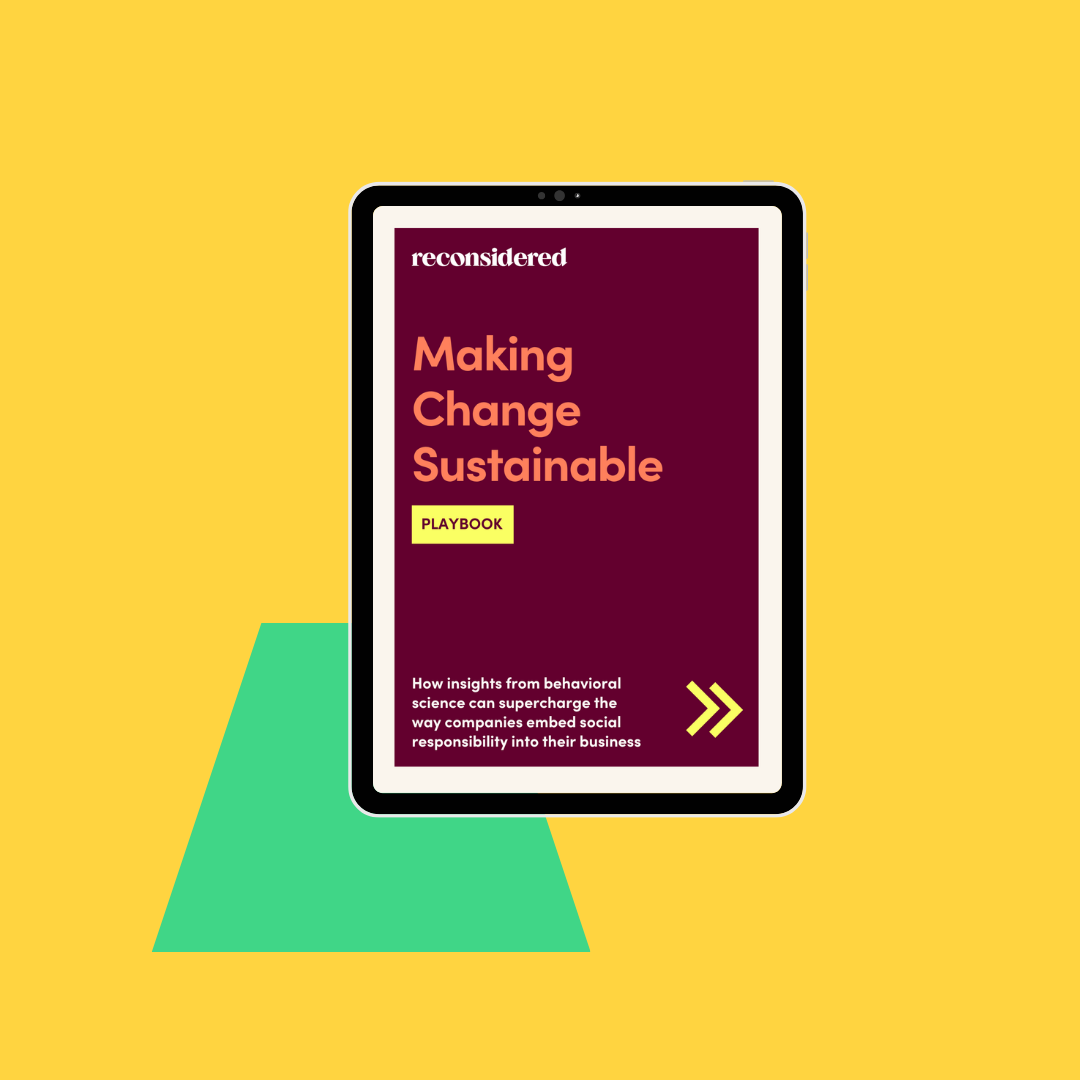 Making Change Sustainable Playbook