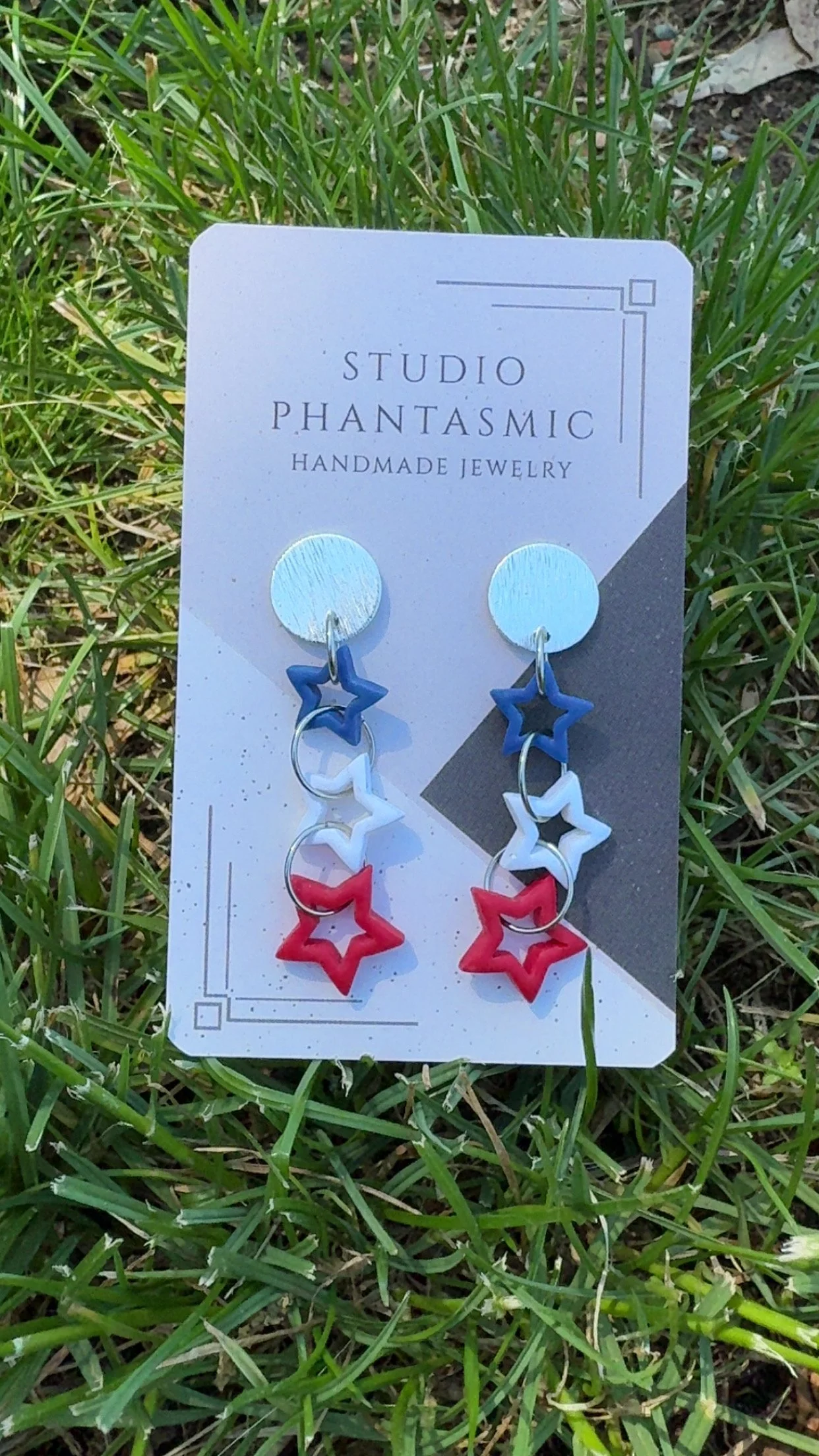 Red, White and Blue Star Drops