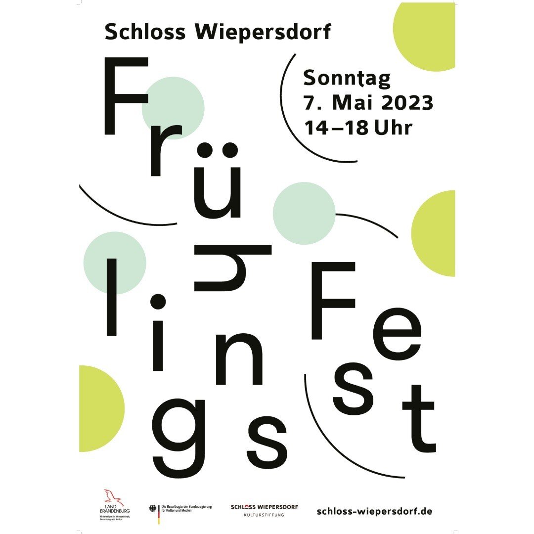 Spring festival at @schloss.wiepersdorf: readings, performances, music, installations and open studios involving current and former fellows.
Come to watch the videos of my compositions Incantare (2018), Transduced (2020) &amp; Pulsating Skin (2021).
