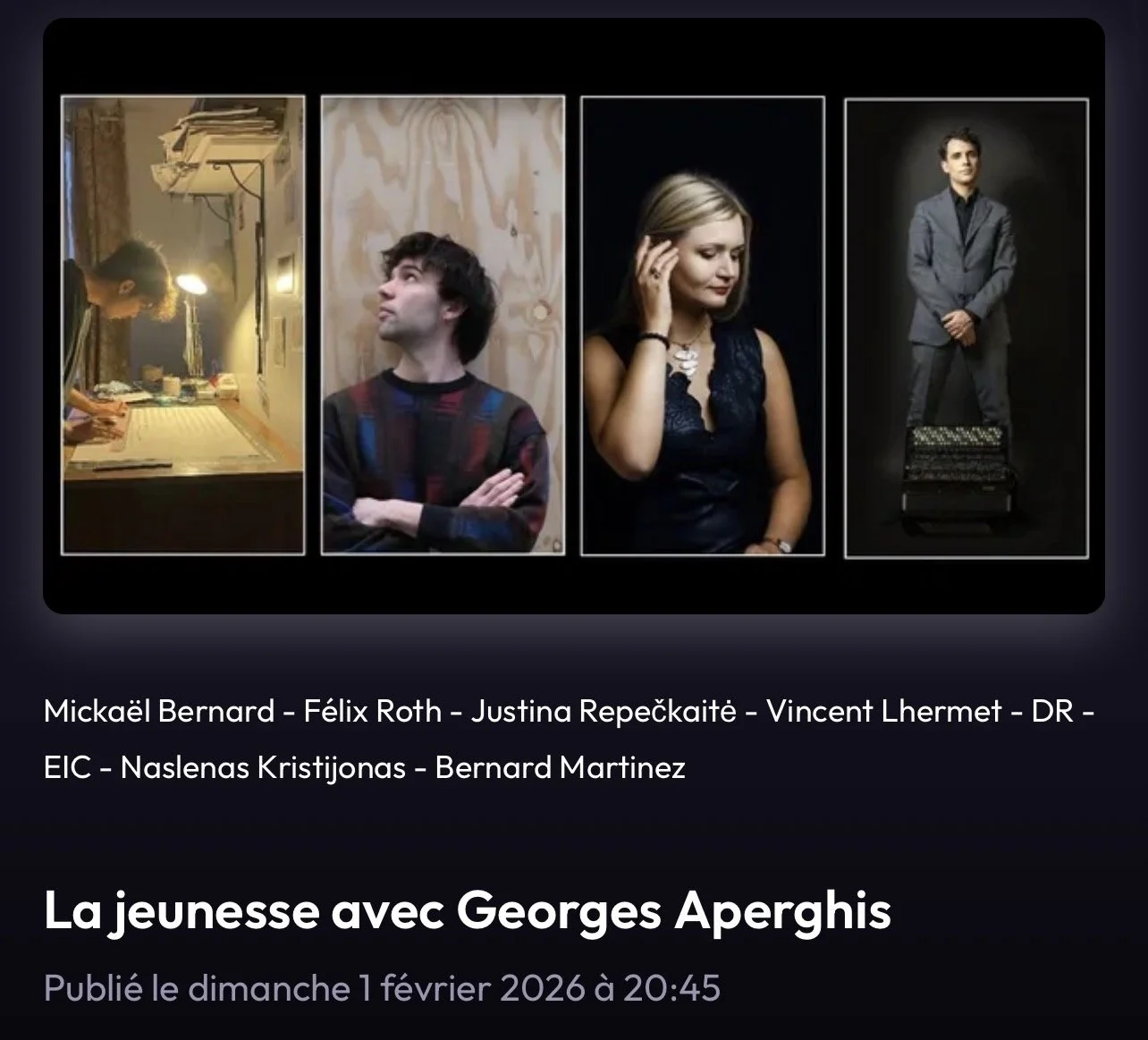 The younger generation with Georges Aperghis