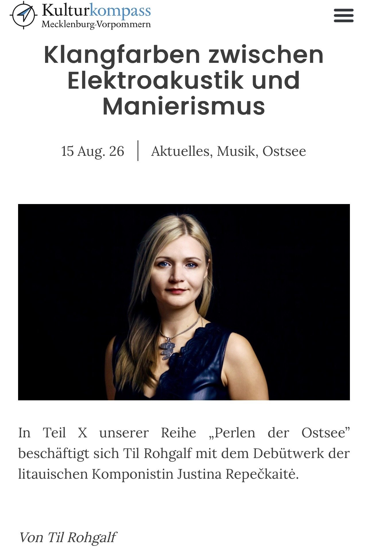 Klangfarben zwischen Elektroakustik und Manierismus