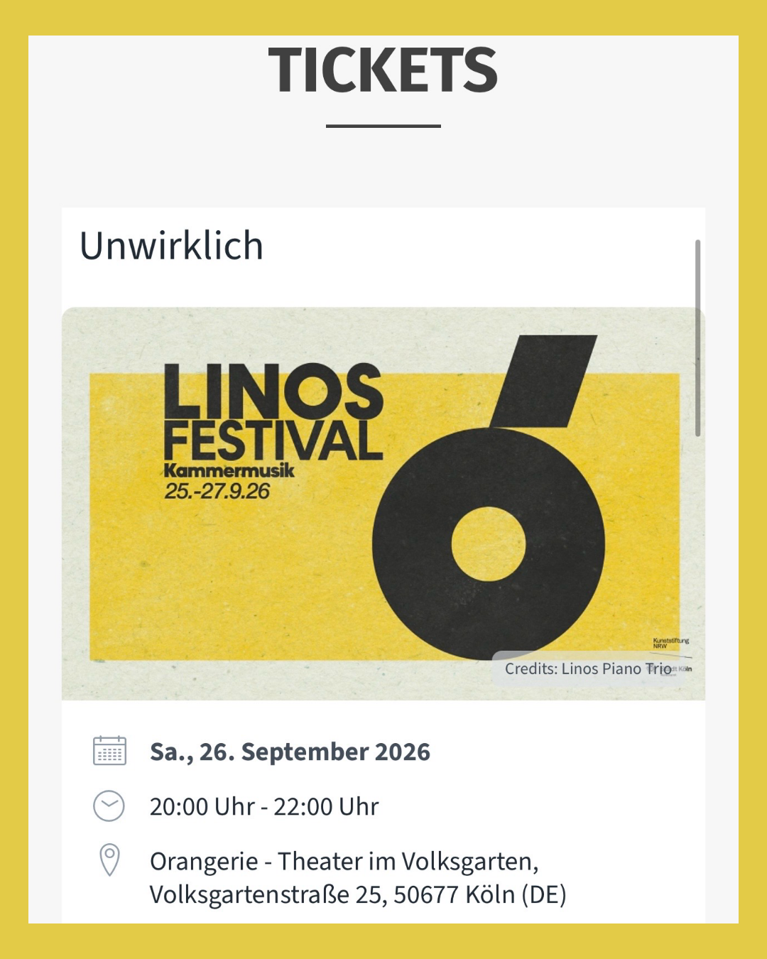 Echo Chamber by Linos Trio in Cologne