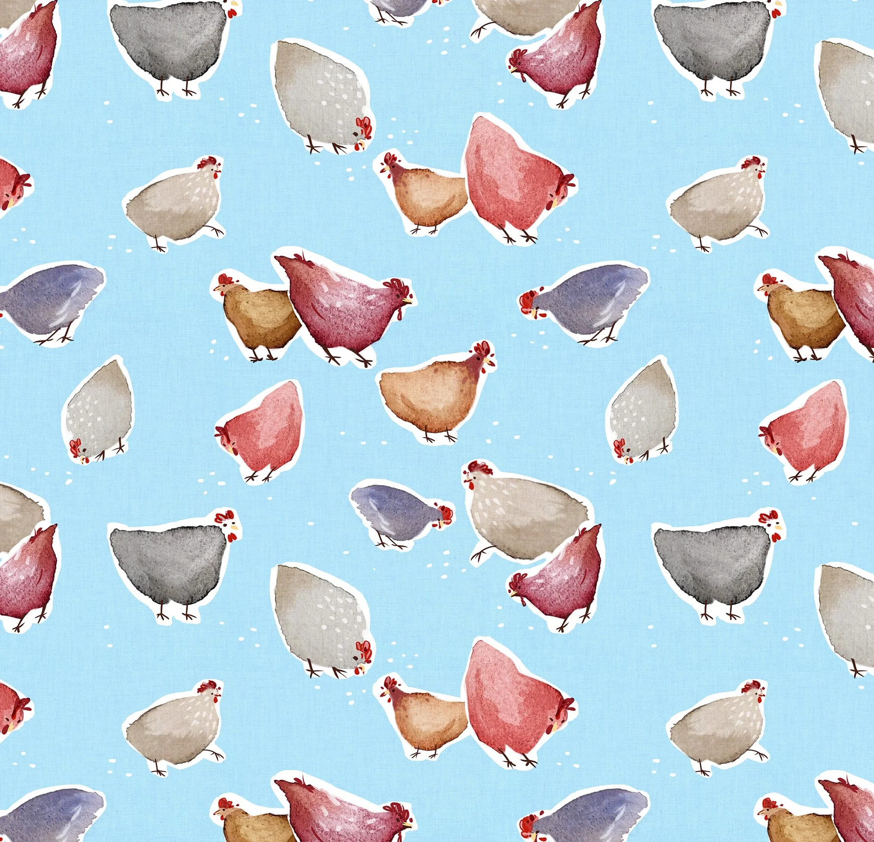 chickens pattern