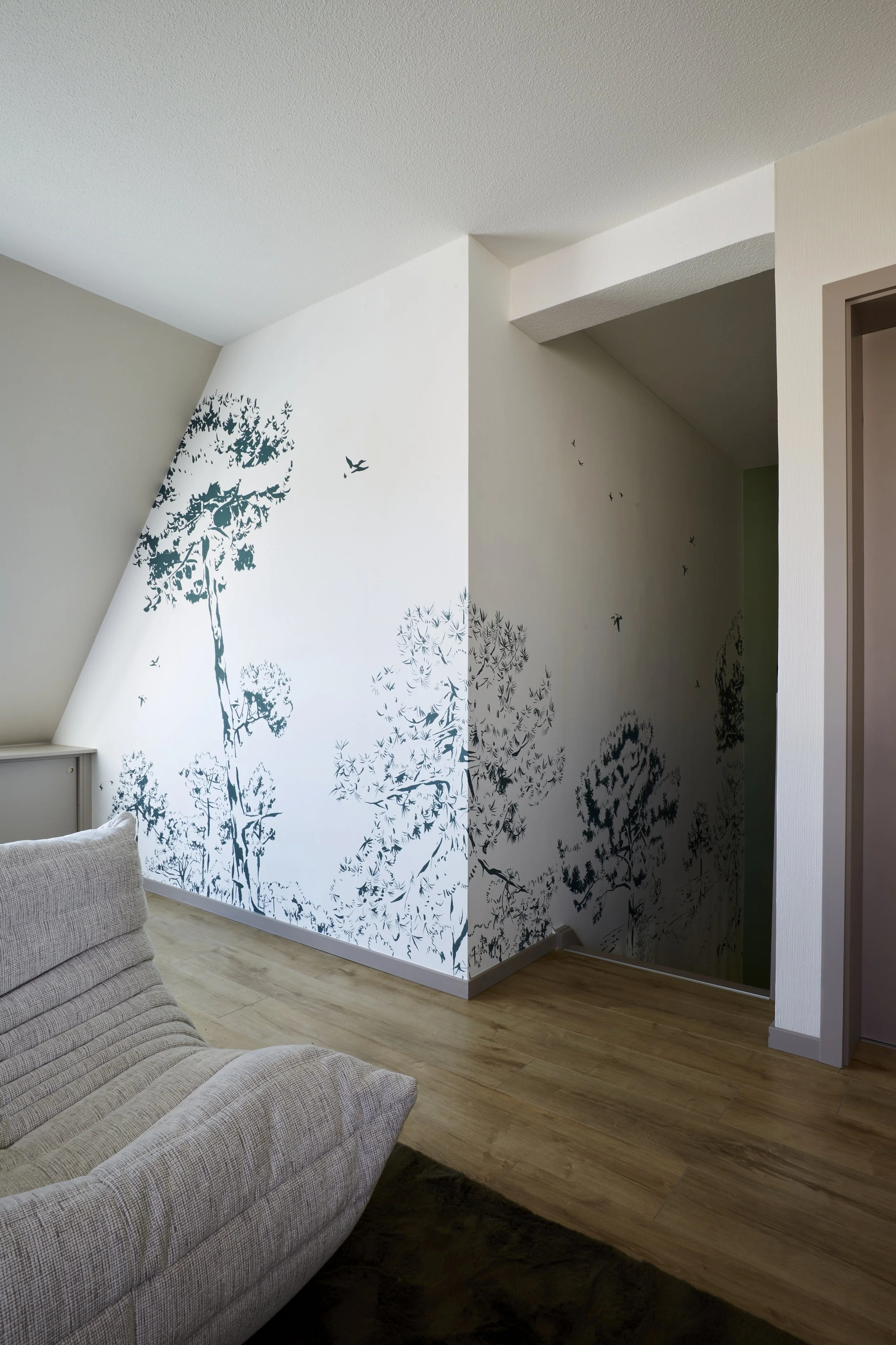 Mezzanine avec revêtement mural sur mesure à Strasbourg