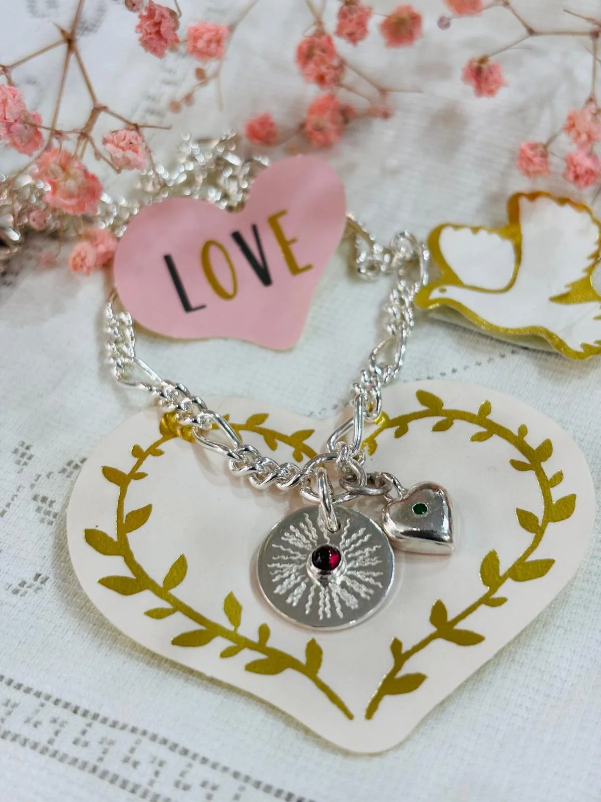 The Mini Emerald Heart Necklace