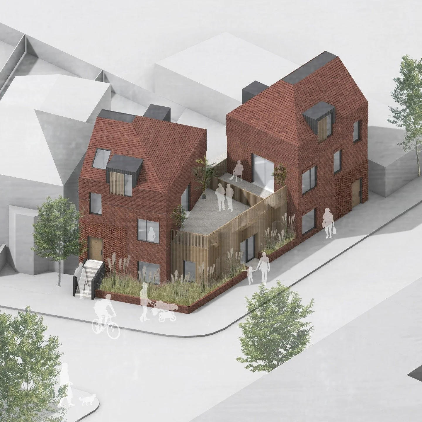 3/3 - Internally, compact internal layouts have been optimised for natural light and privacy. High ceilings, carefully positioned windows, and efficient floorplans create well conceived apartments suitable for modern living.

Each apartment entrance 