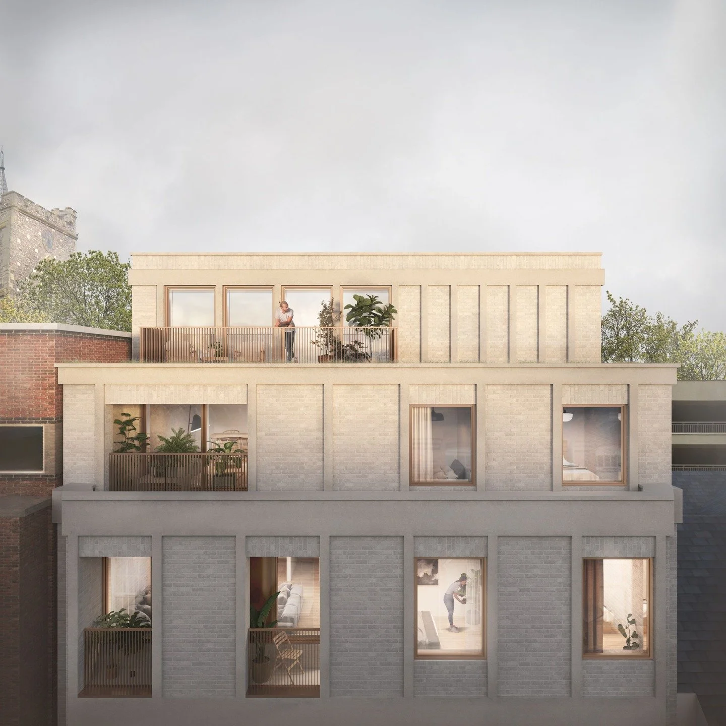 1/3 -9 Market Street in Watford is a technically ambitious airspace development that unlocks 6,000 sq ft of premium residential accommodation above an existing three-storey mid-terrace building, situated in the heart of the main retail area.

The bri