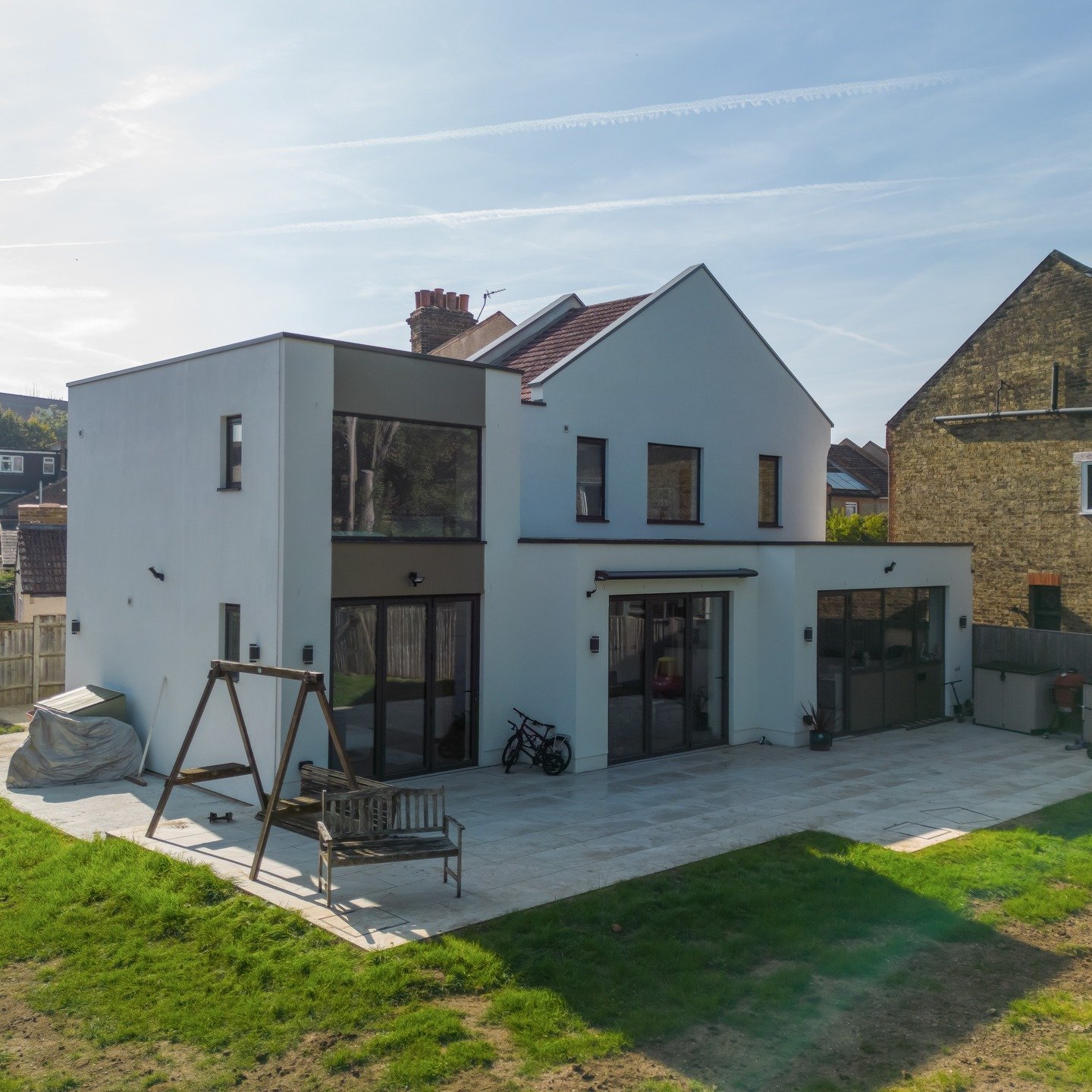1/3 - Thayers Farm Road is our recently completed whole house renovation and extension of an existing house in Beckenham, which was in much need of some love and care. Swipe left for the before.

The external envelope was renovated in its entirety to