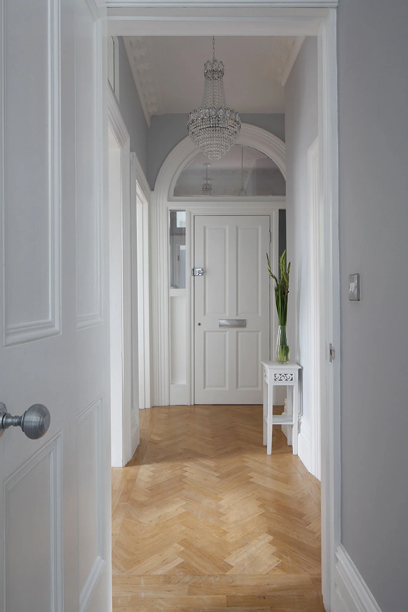 Hall through to front door - Marjoram Architects Crescent Wood Road Project