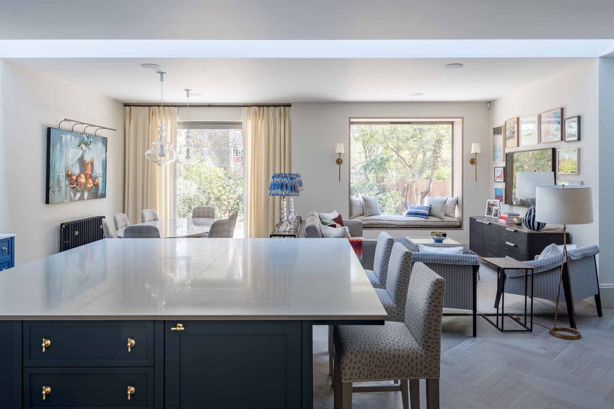 Rear extension living area - Marjoram Architects Kings Road Project