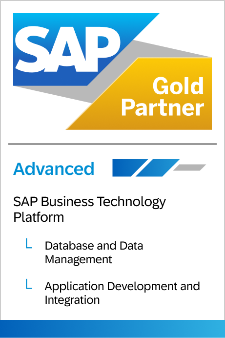 SAP Gold Partner Certification of Inn2 GmbH for SAP Business Technology Platform