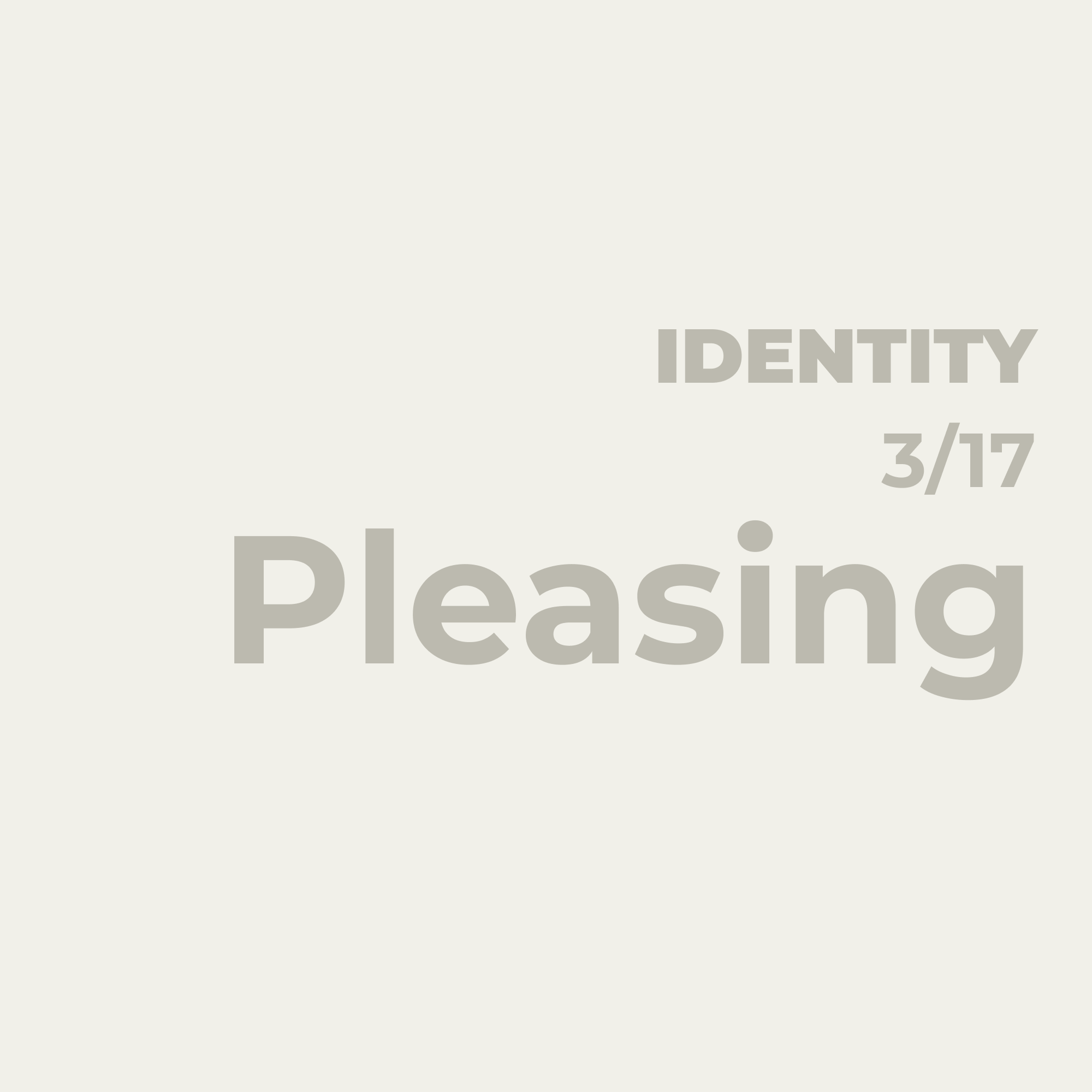 Living To Please Others