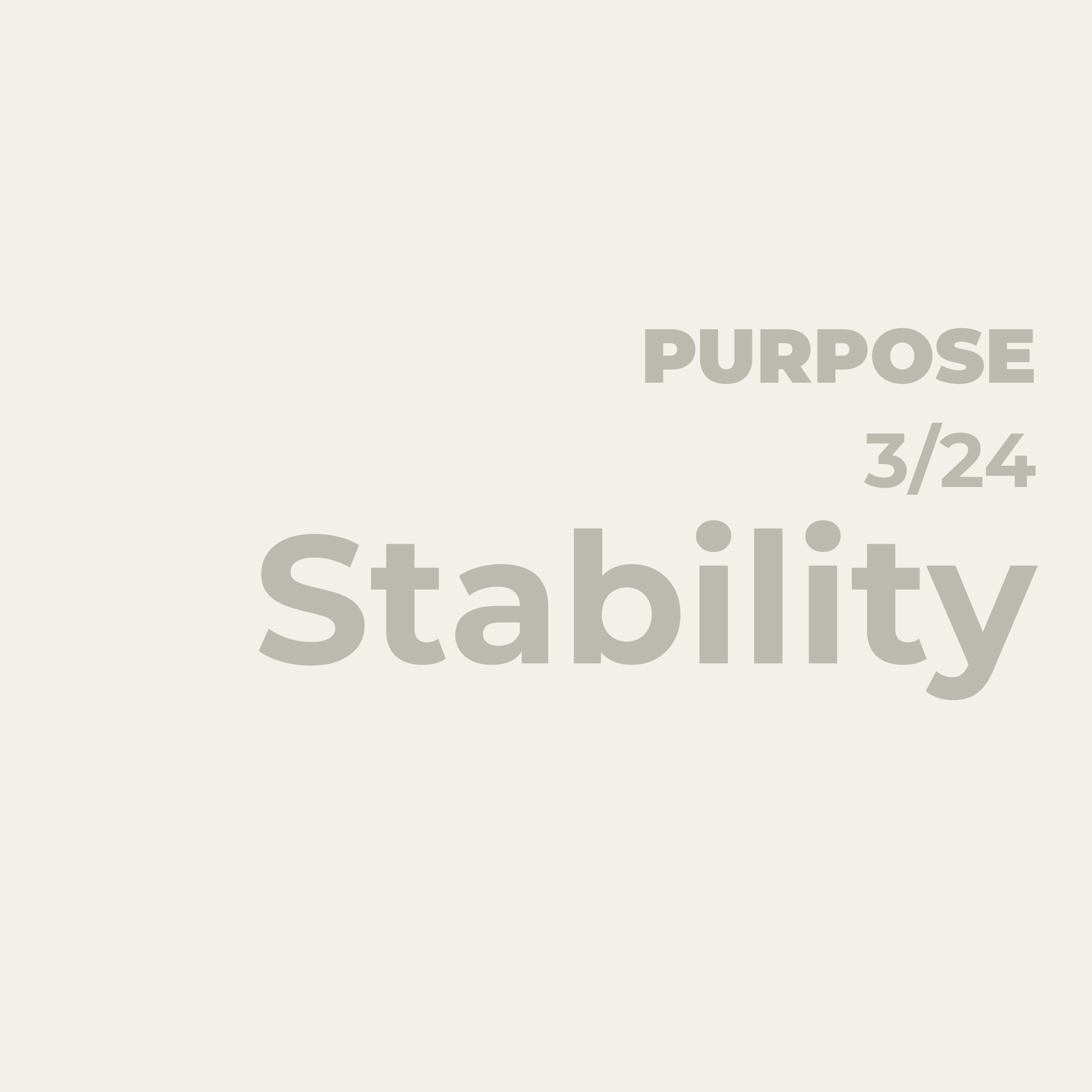 The Stability Dream