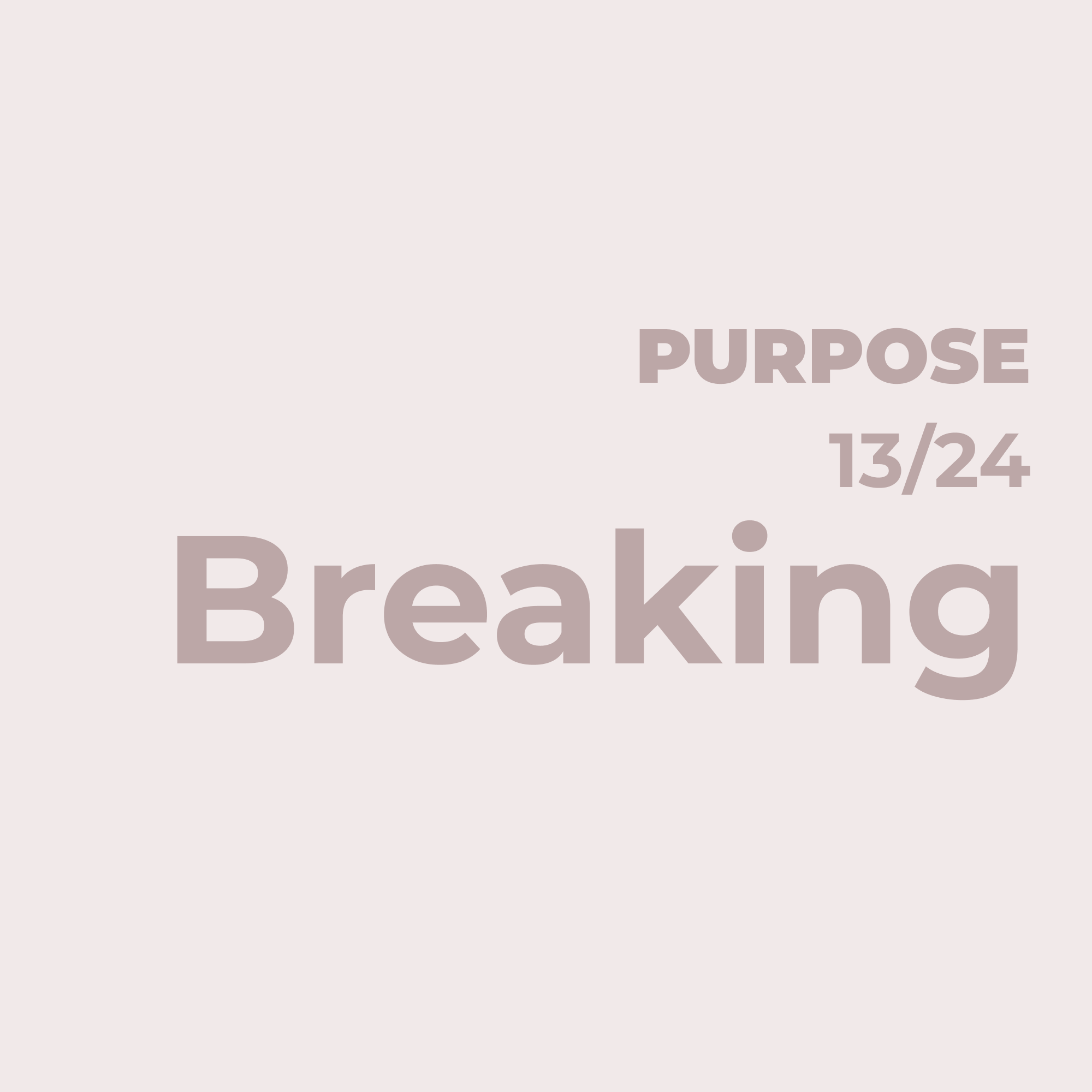 When Everything Breaks Open