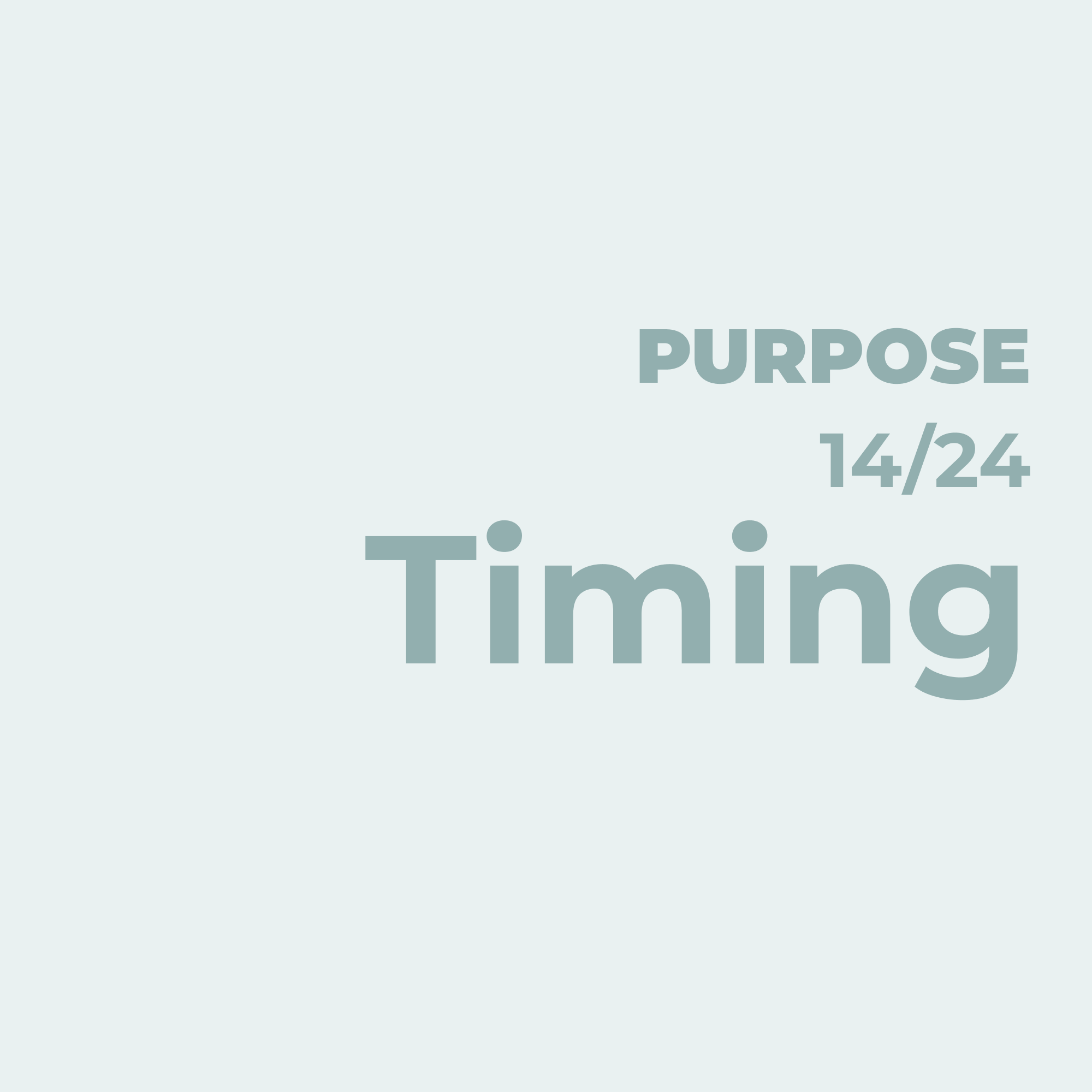 The Wilderness of Unanswered Timing