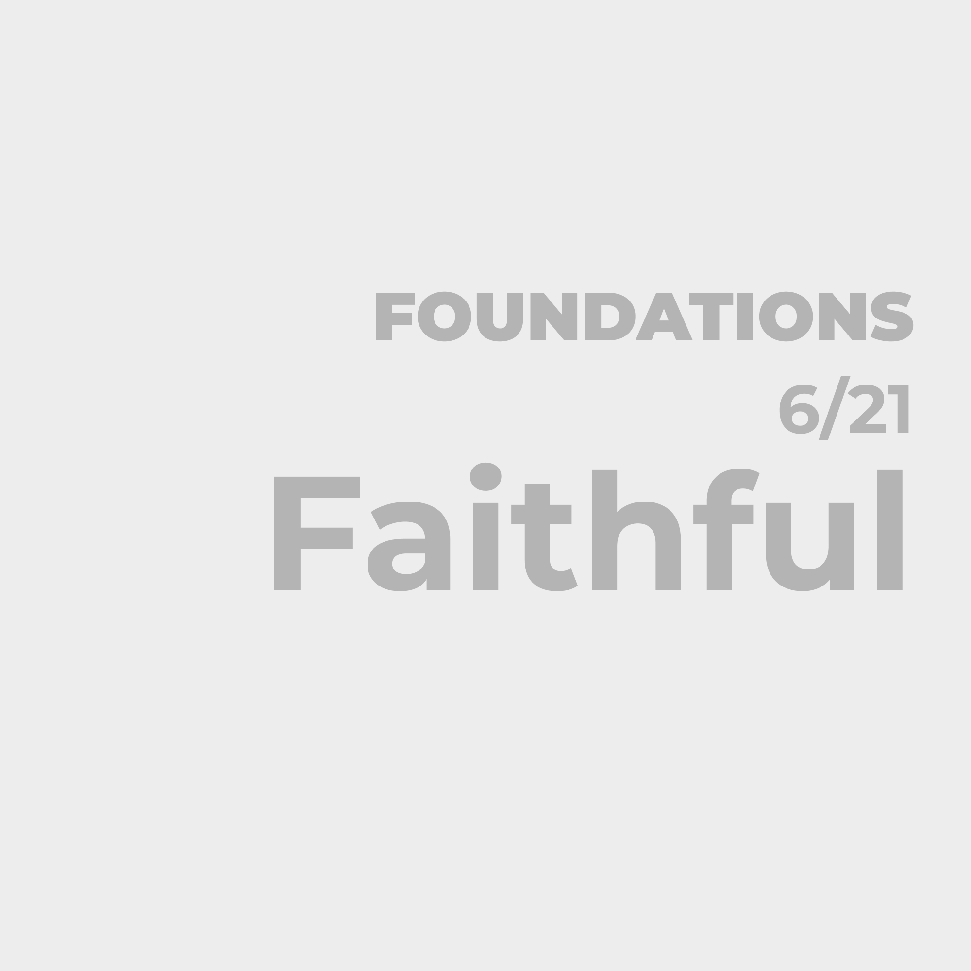 For Those Who Already Believe