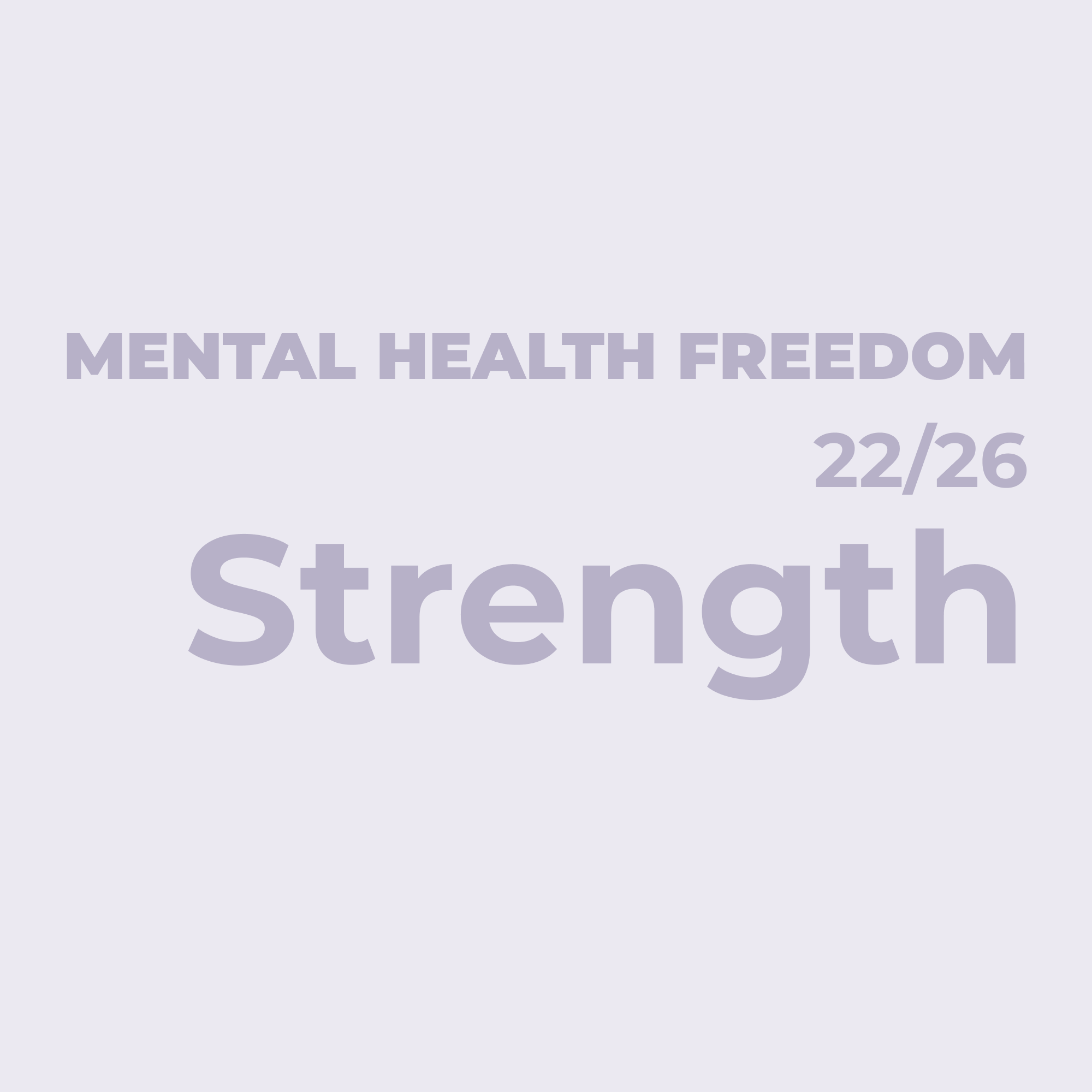 What Strengthens Is What Remains