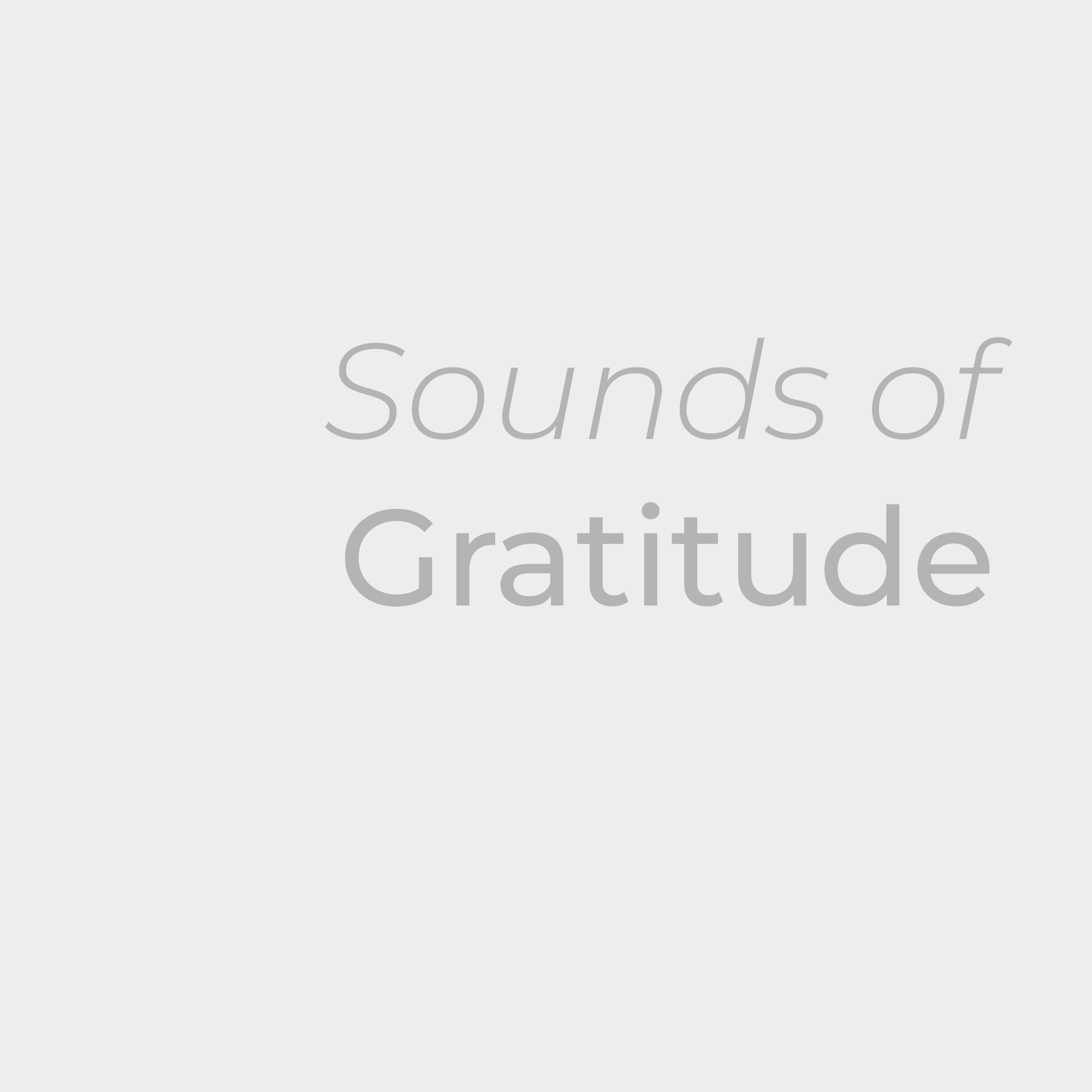 Soak in Sounds of Gratitude