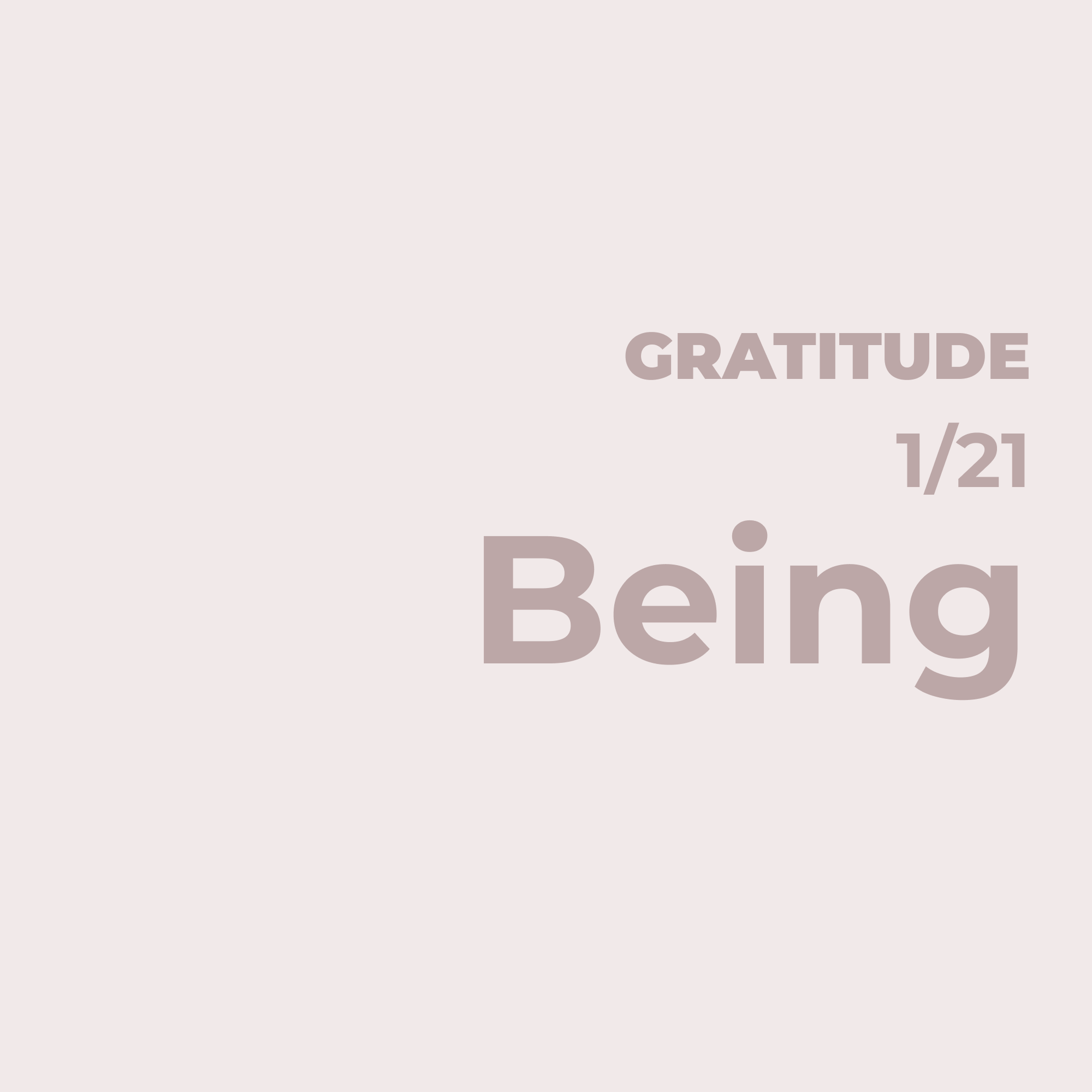 Gratitude for Life Itself
