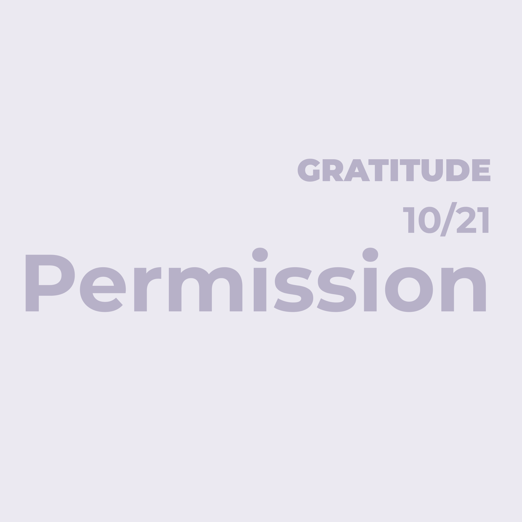 Gratitude That Does Not Demand
