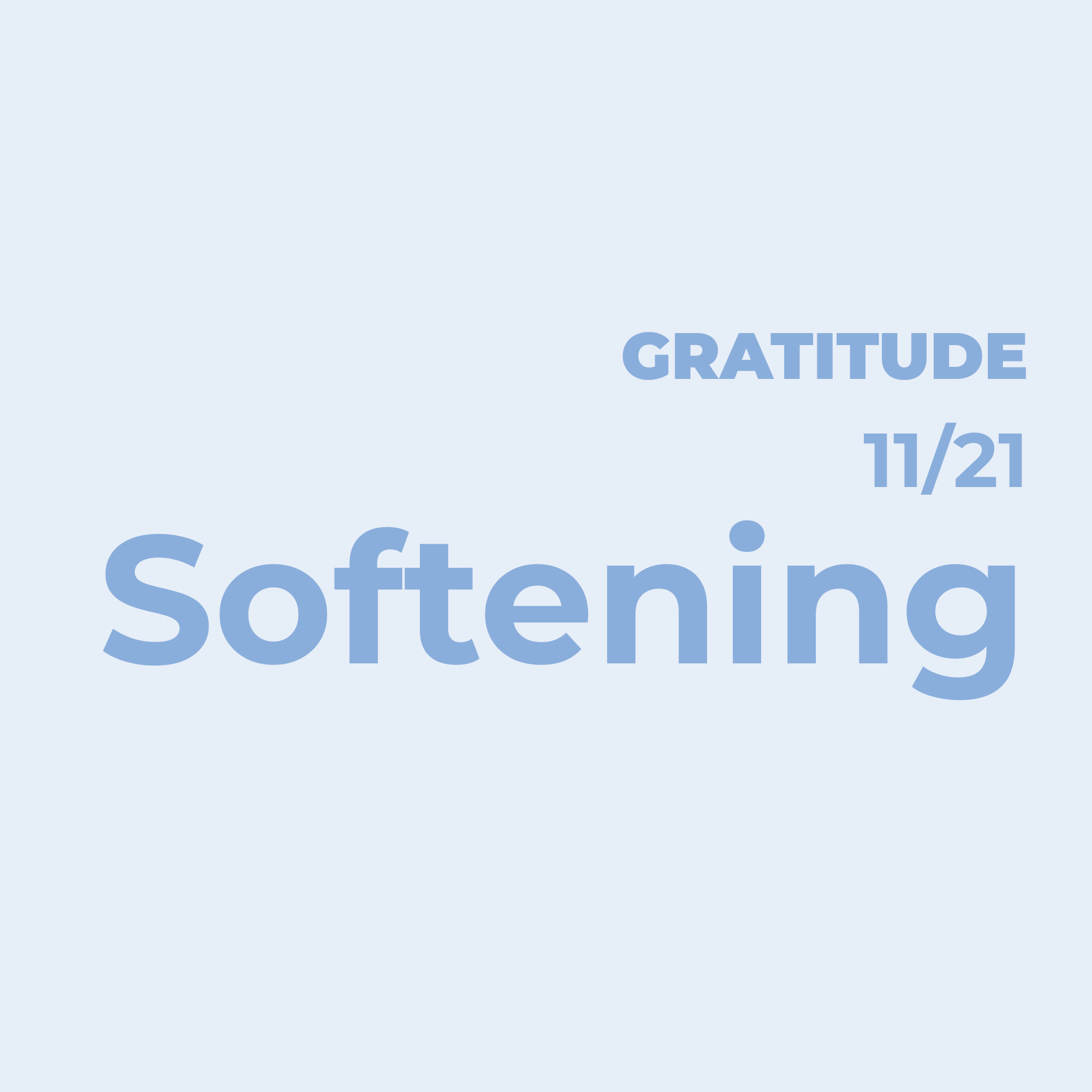 The Quiet Softening of the Soul