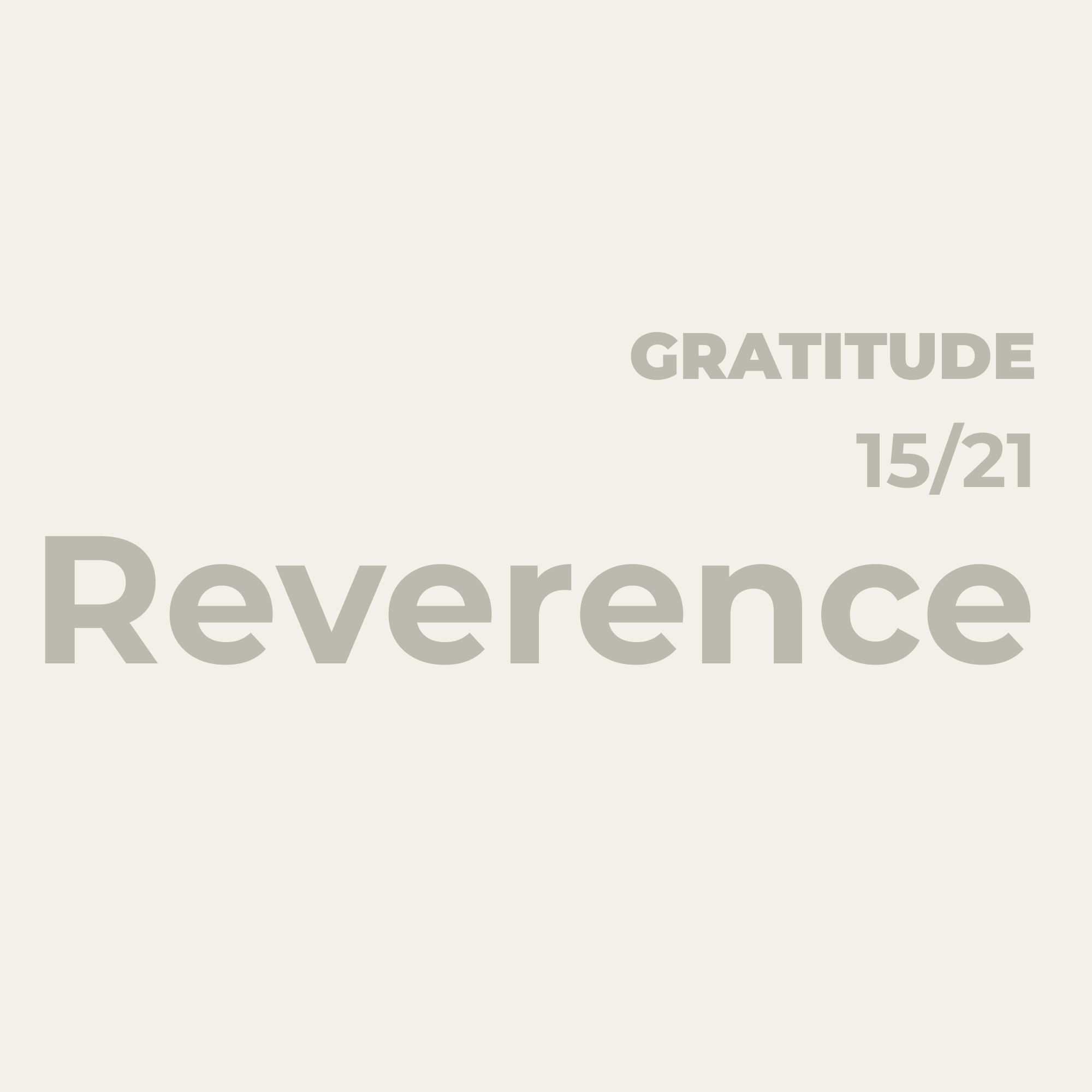 The Ordinary World as Sacred